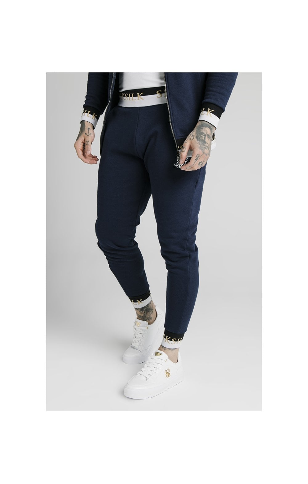 Load image into Gallery viewer, SikSilk Deluxe Fitted Jogger - Navy