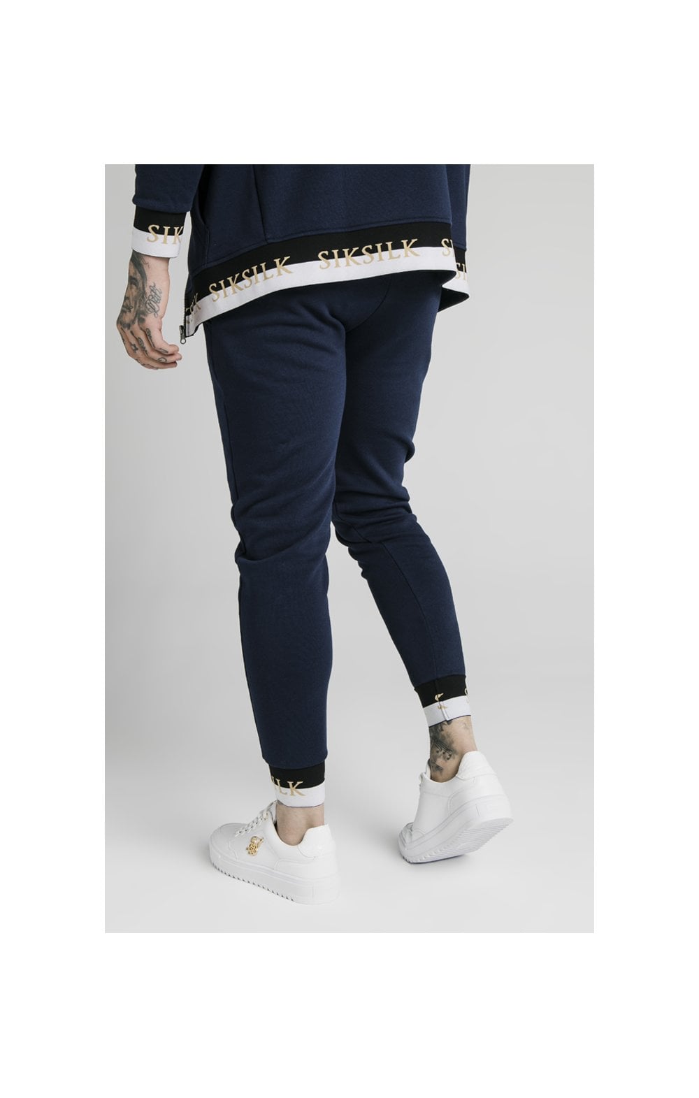 Load image into Gallery viewer, SikSilk Deluxe Fitted Jogger - Navy (4)