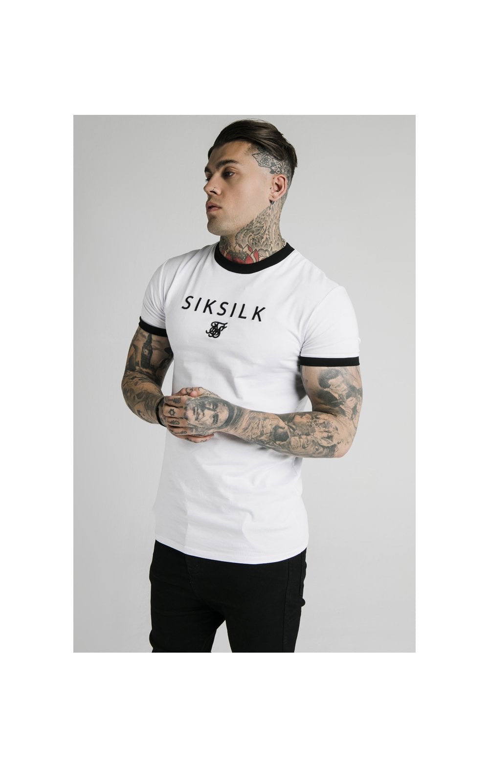 Load image into Gallery viewer, SikSilk S/S Straight Hem Gym Tee - White