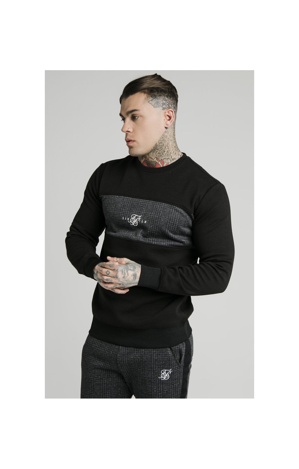 Load image into Gallery viewer, SikSilk Crew Sweater - Grey