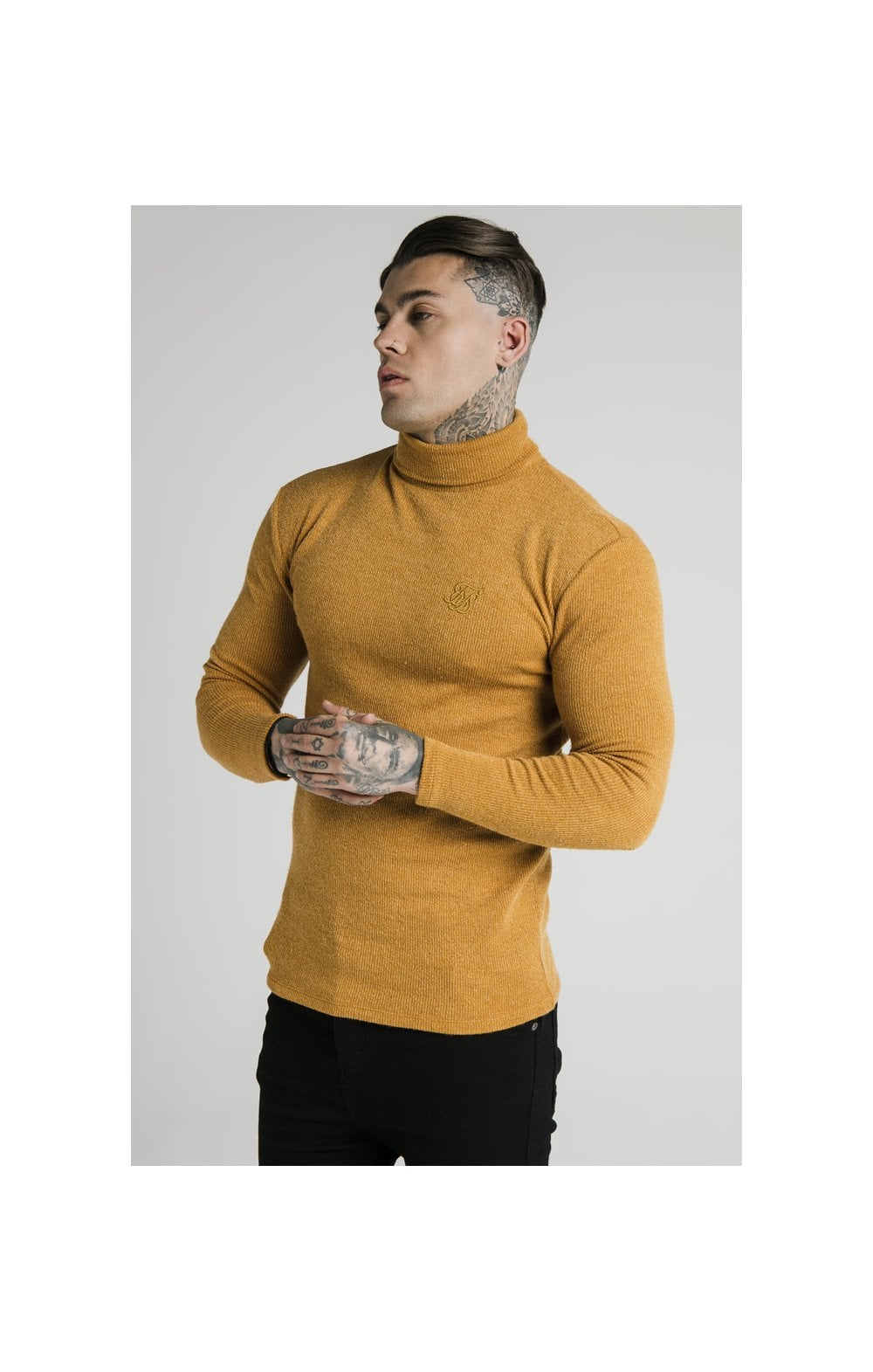 Load image into Gallery viewer, SikSilk Rib Turtle Neck - Yellow