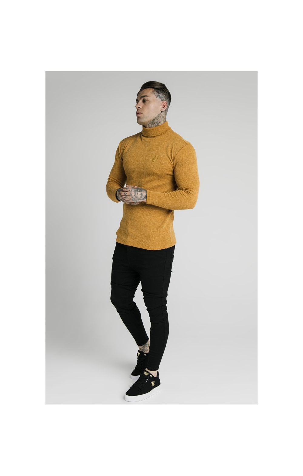 Load image into Gallery viewer, SikSilk Rib Turtle Neck - Yellow (3)