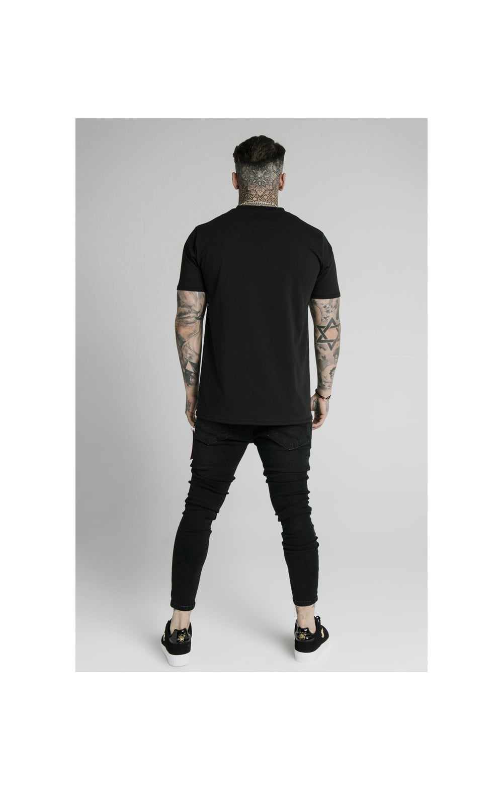 Load image into Gallery viewer, SikSilk Distressed Flight Jeans – Washed Black (4)