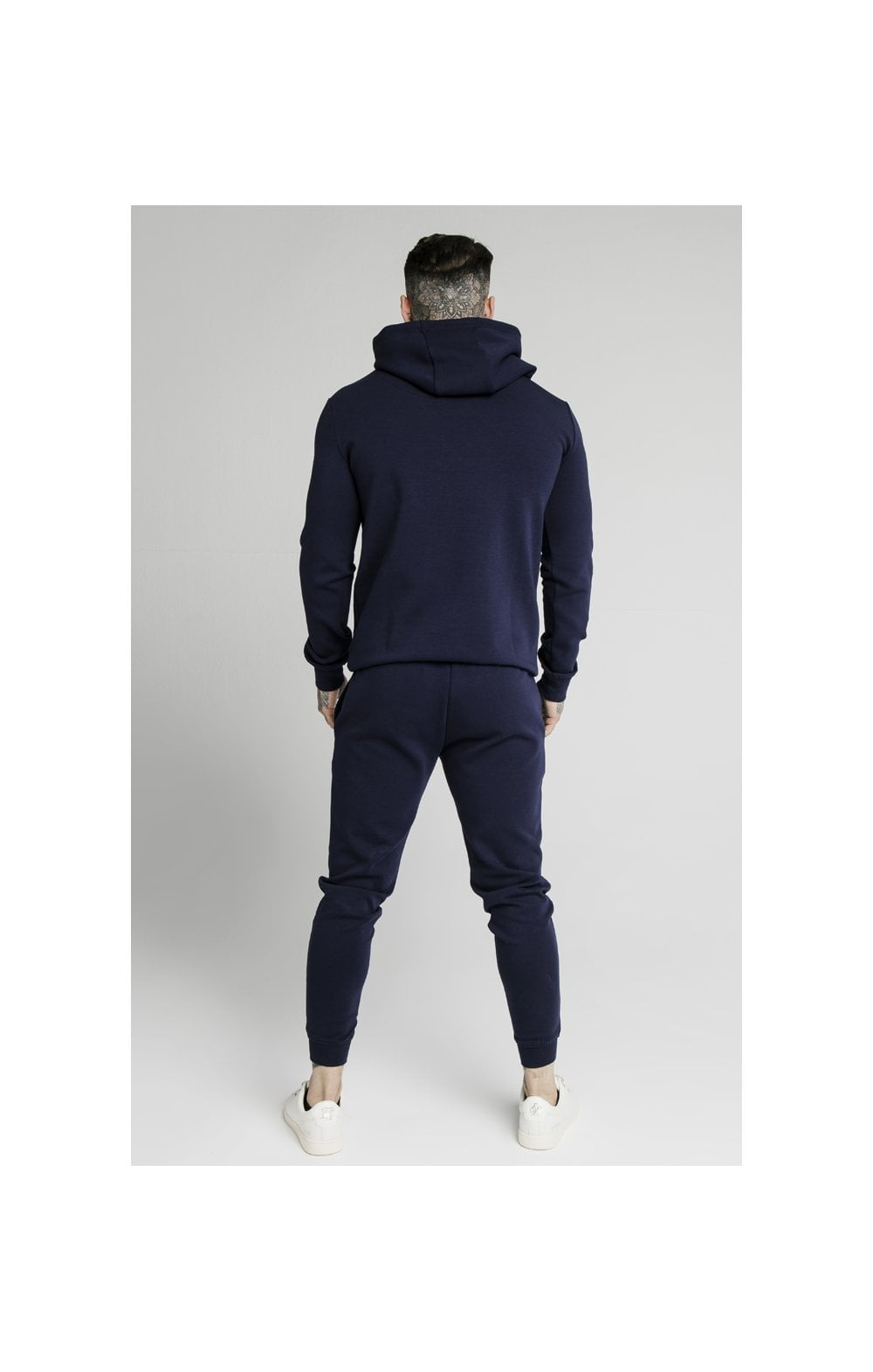Load image into Gallery viewer, SikSilk Overhead Muscle Fit Hoodie - Navy (5)