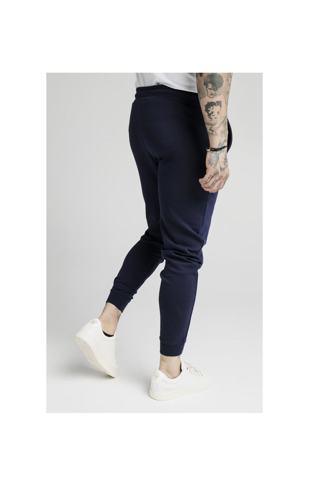 Load image into Gallery viewer, SikSilk Muscle Fit Jogger – Navy (2)