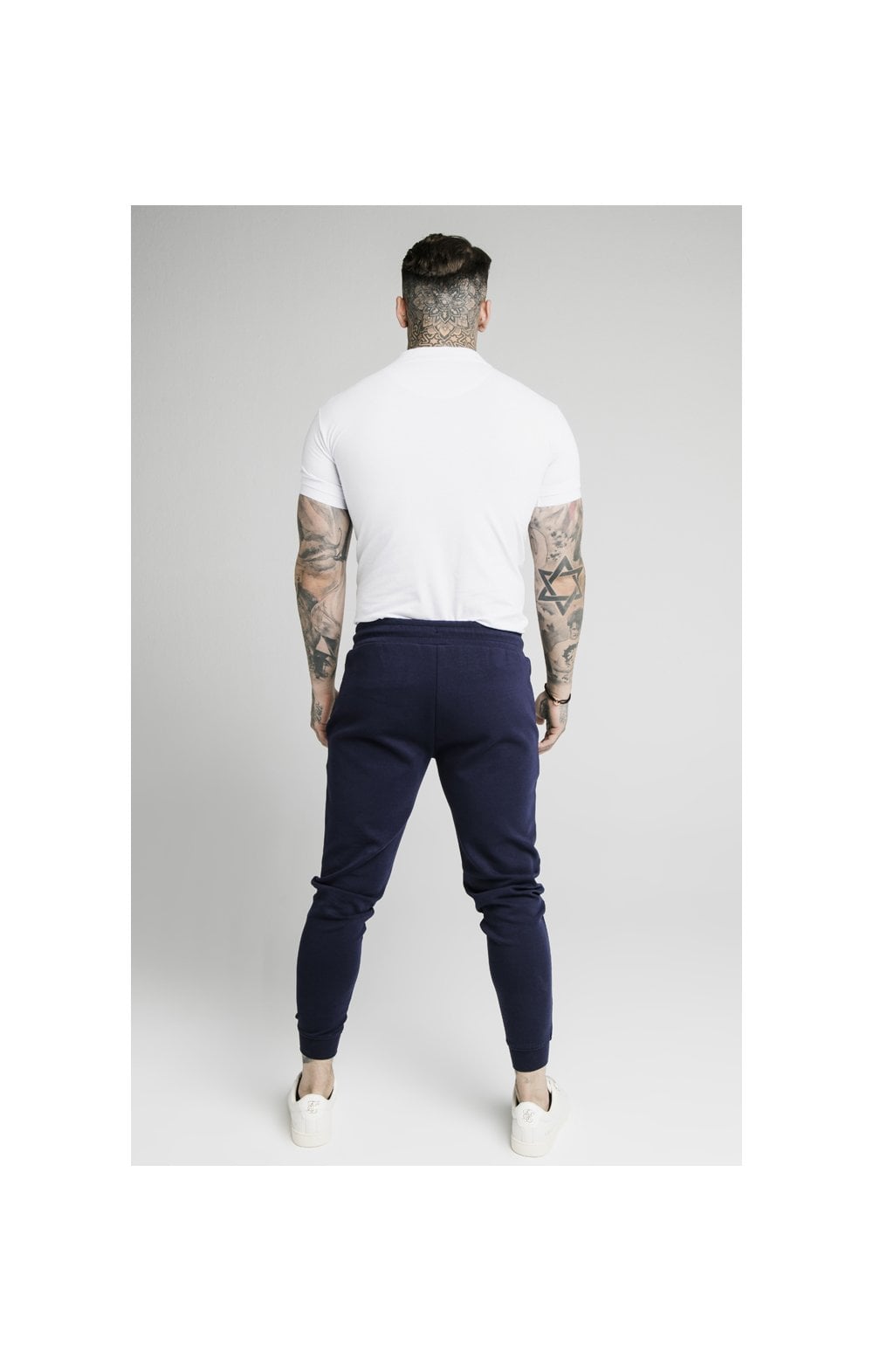 Load image into Gallery viewer, SikSilk Muscle Fit Jogger – Navy (5)