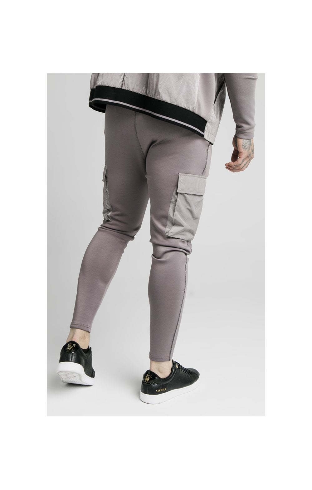 Load image into Gallery viewer, SikSilk Adapt Crushed Nylon Cargo Pants - Grey (2)