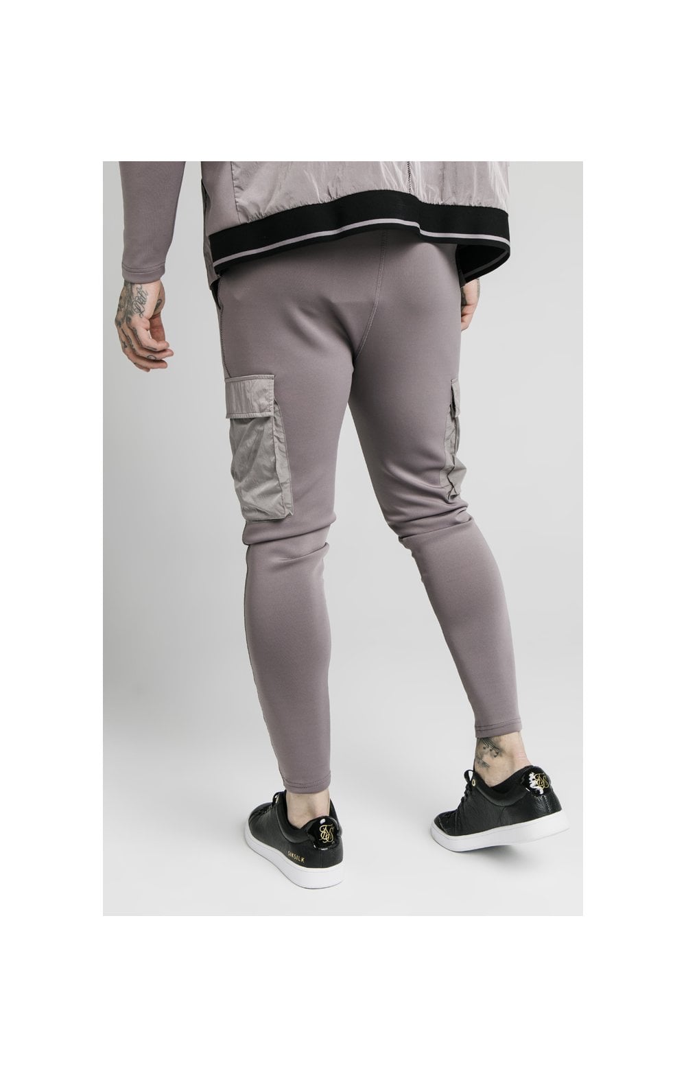 Load image into Gallery viewer, SikSilk Adapt Crushed Nylon Cargo Pants - Grey (3)