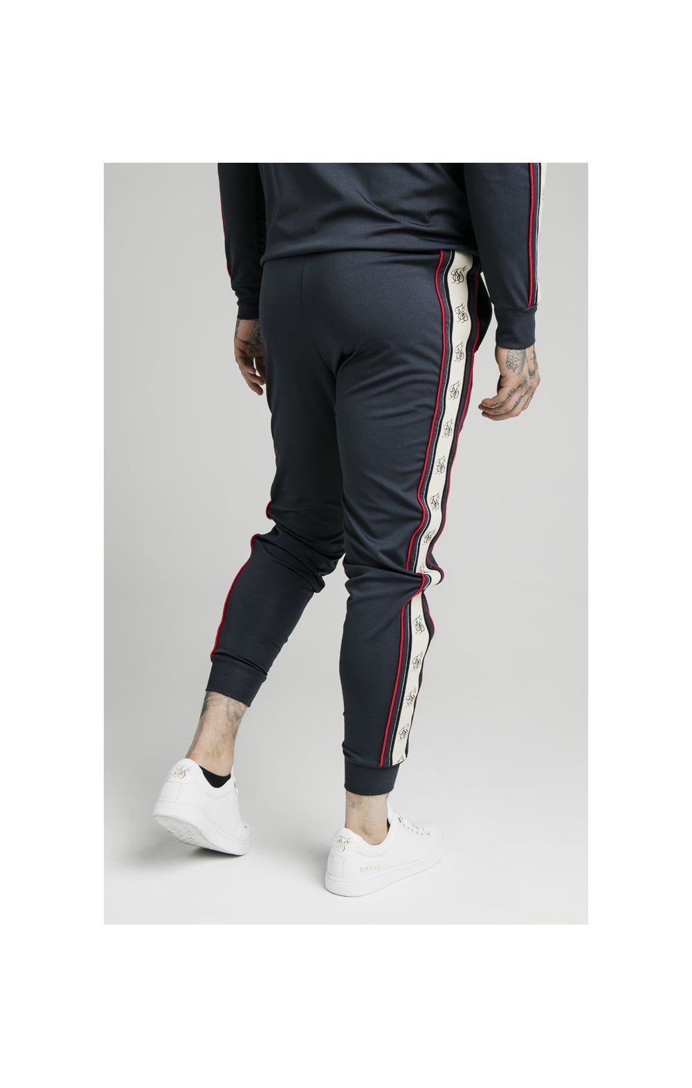 Load image into Gallery viewer, SikSilk Premium Tape Cuffed Pants – Navy (2)