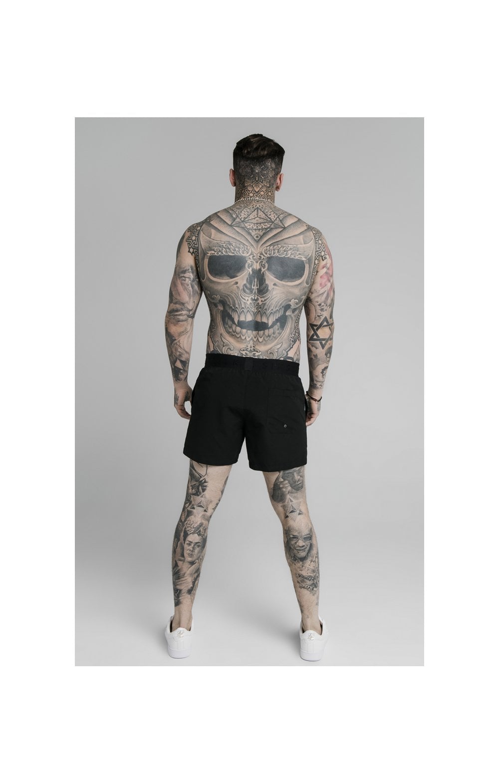 Load image into Gallery viewer, SikSilk Standard Swim Shorts - Black (3)