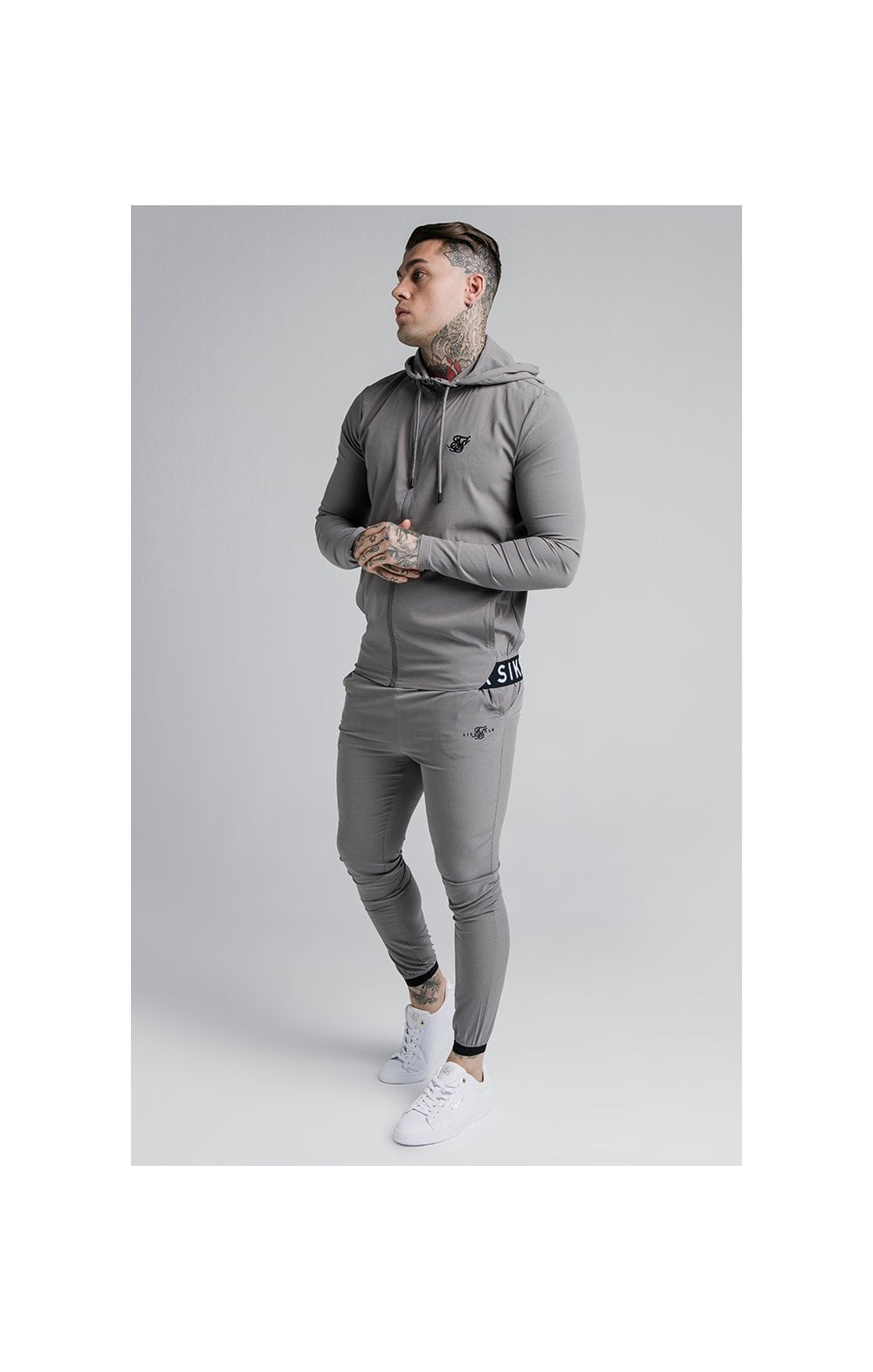 Load image into Gallery viewer, SikSilk Agility Poly Ripstop Track Pants - Grey (3)