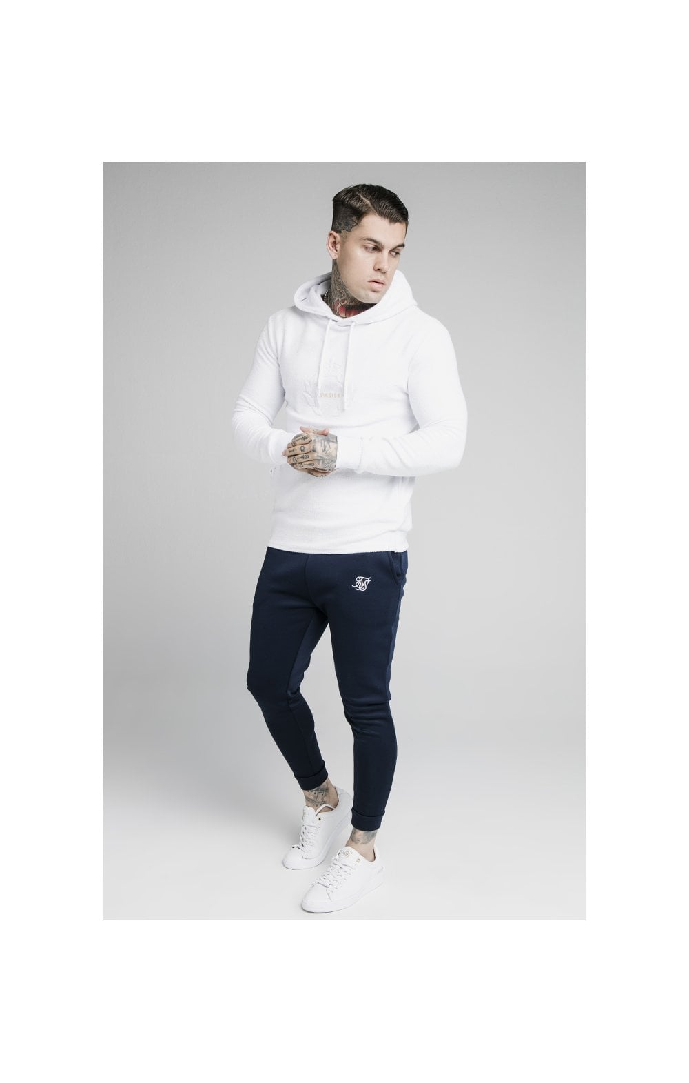 Load image into Gallery viewer, SikSilk Element Overhead Hoodie - White (2)