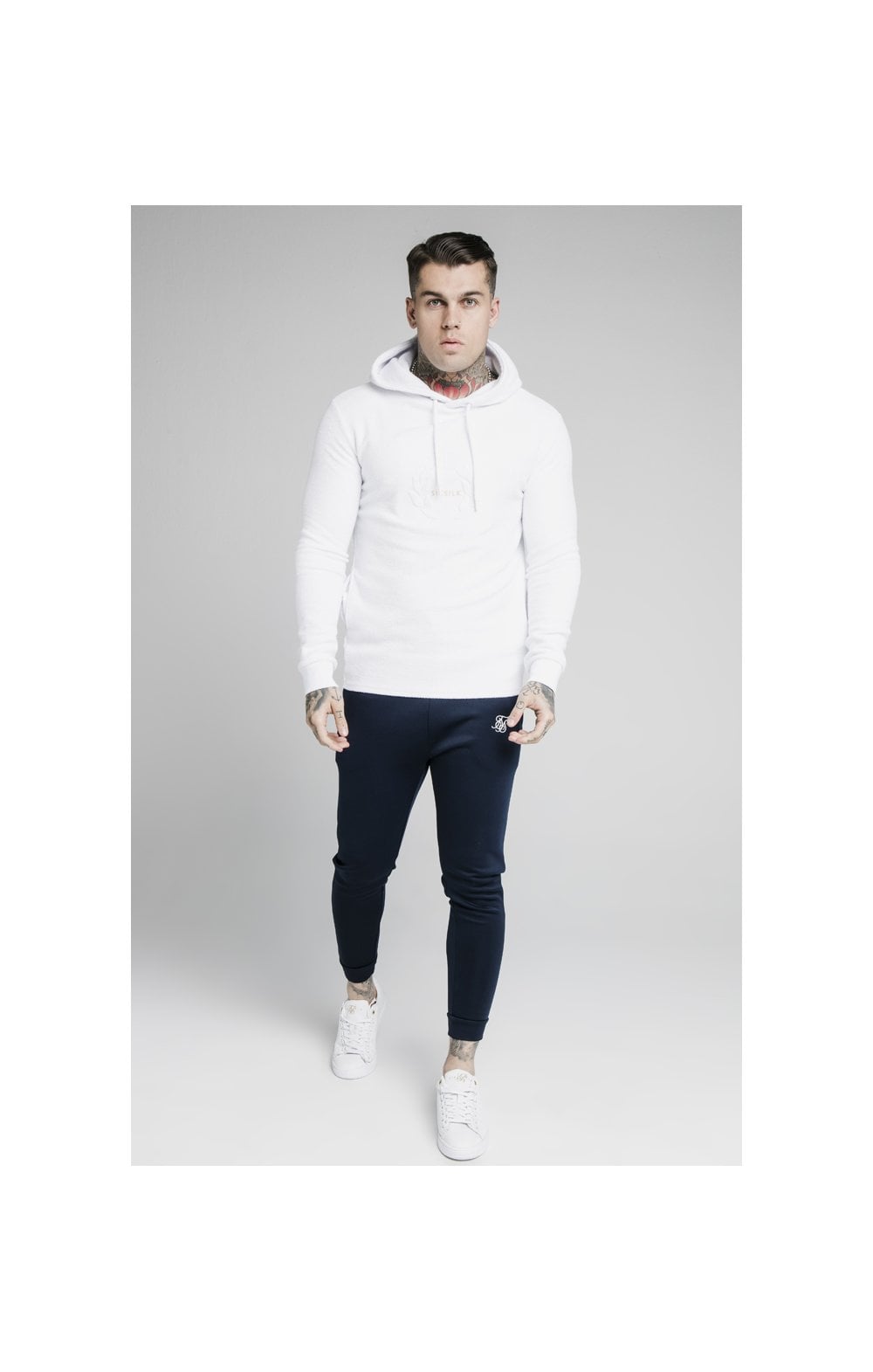Load image into Gallery viewer, SikSilk Element Overhead Hoodie - White (3)