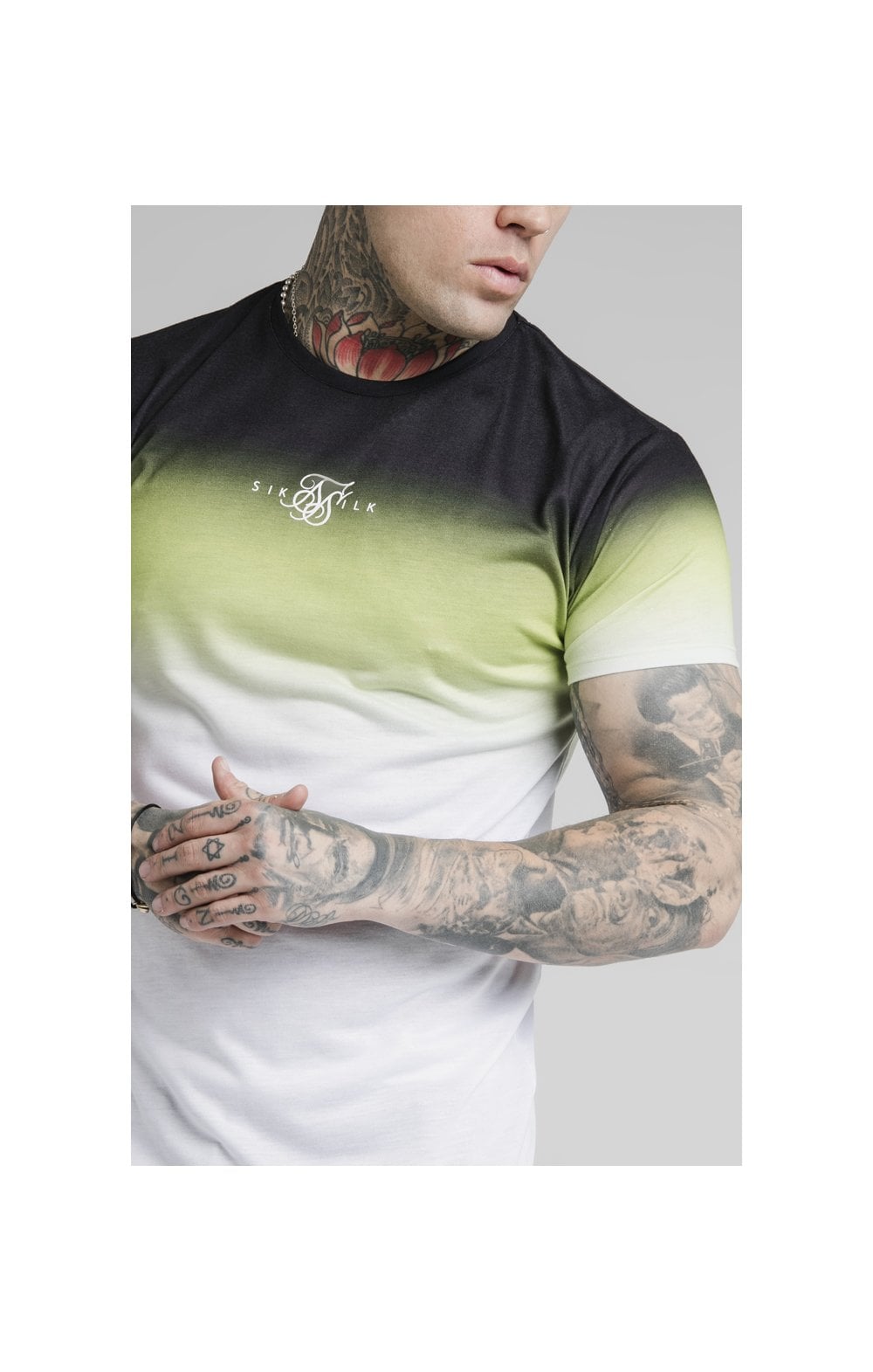 Load image into Gallery viewer, SikSilk High Fade Tee – Tri Neon