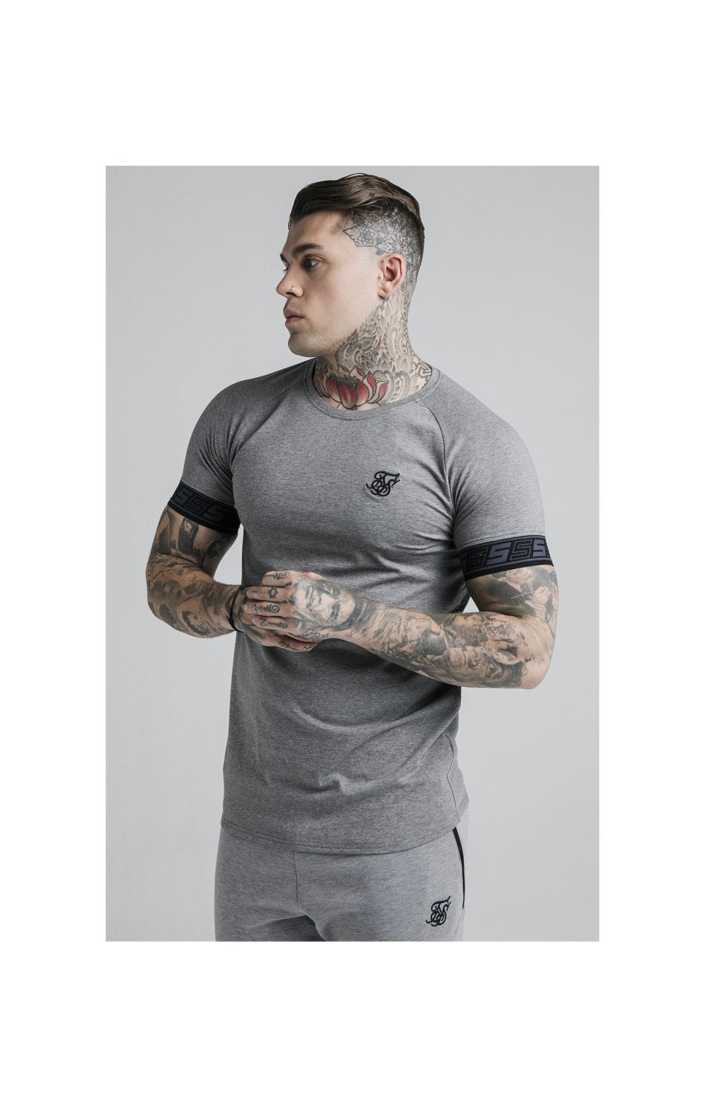 Load image into Gallery viewer, SikSilk S/S Exhibit Tech Tee - Grey Marl