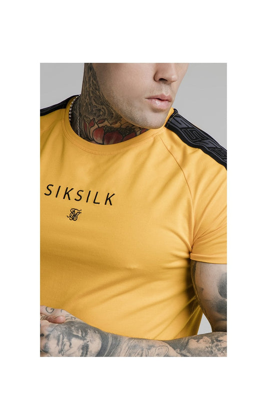 SikSilk S/S Raglan Exhibit Gym Tee - Yellow