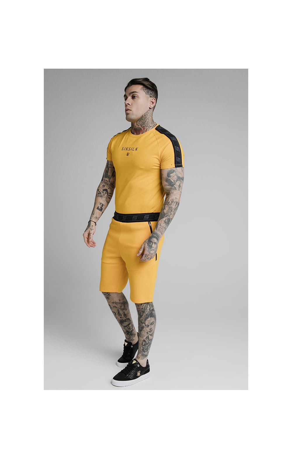 Load image into Gallery viewer, SikSilk Exhibit Function Shorts - Yellow (4)