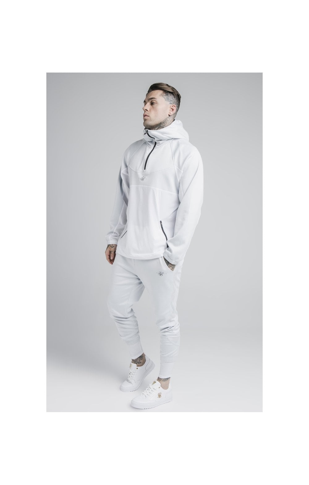Load image into Gallery viewer, SikSilk Tranquil Dual Cuff Pants - Light Blue &amp; White (5)