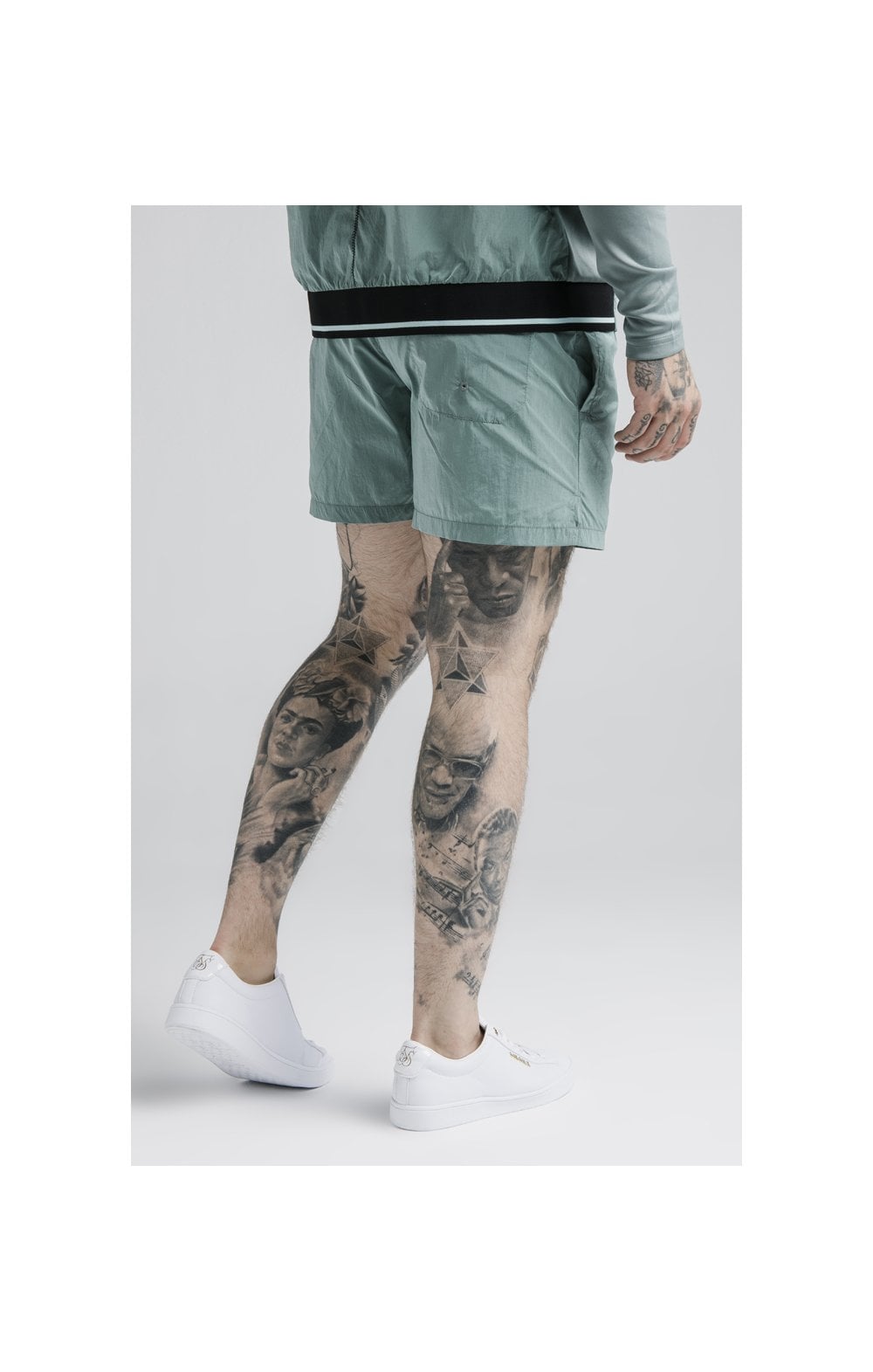 Load image into Gallery viewer, SikSilk Adapt Crushed Nylon Swim Shorts - Pacific (2)