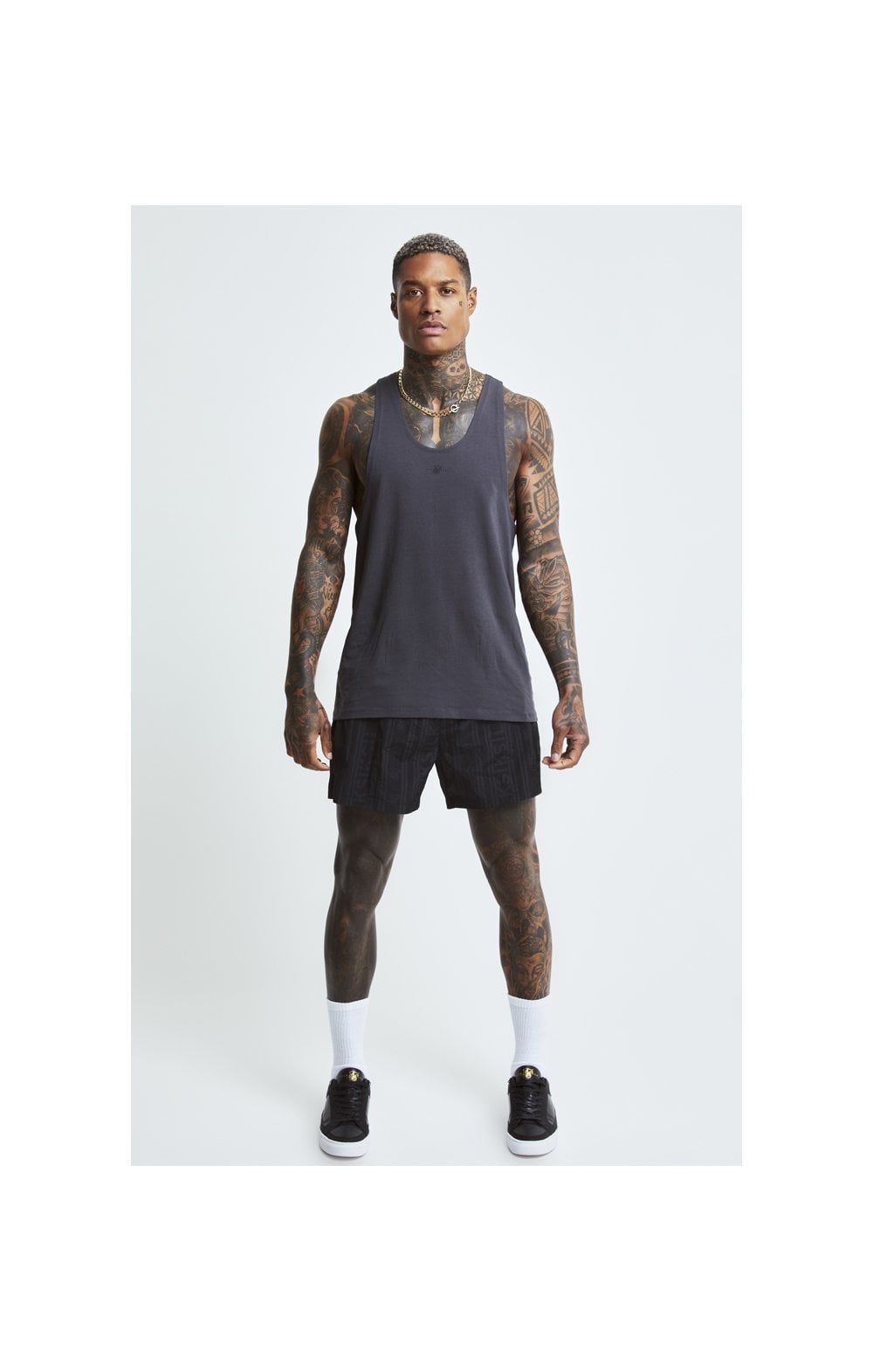 Load image into Gallery viewer, SikSilk Racer Gym Vest - Grey (4)