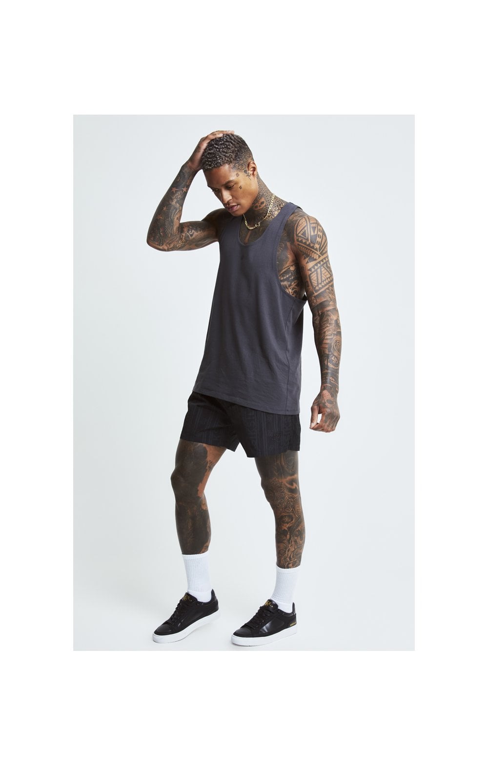 Load image into Gallery viewer, SikSilk Racer Gym Vest - Grey (5)
