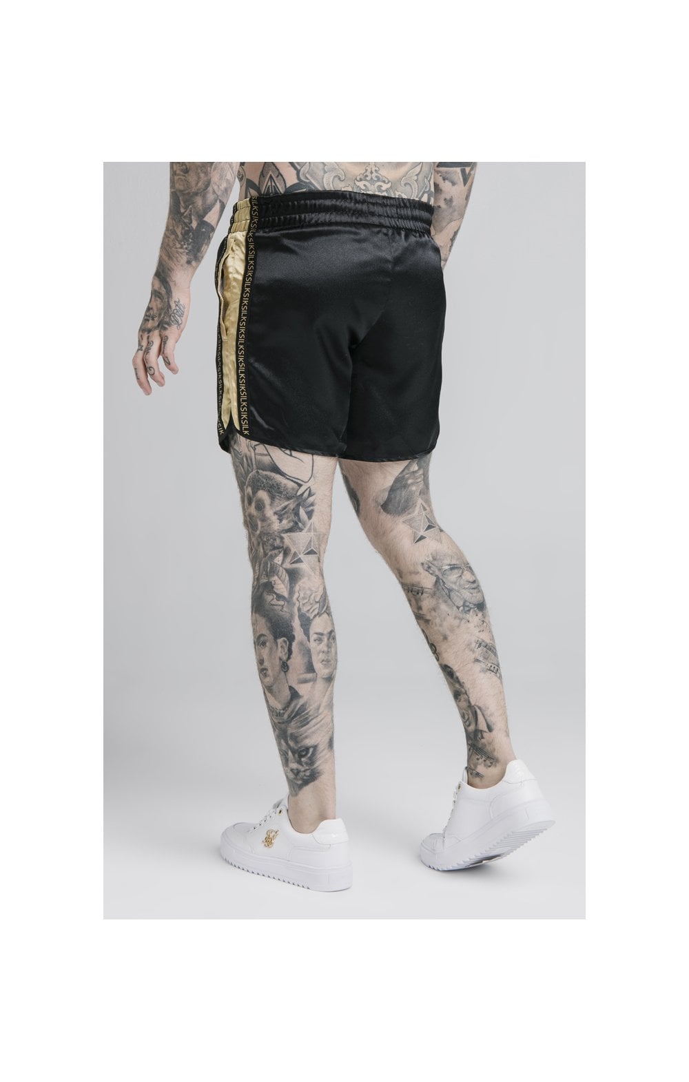 Load image into Gallery viewer, Black Satin Short (1)