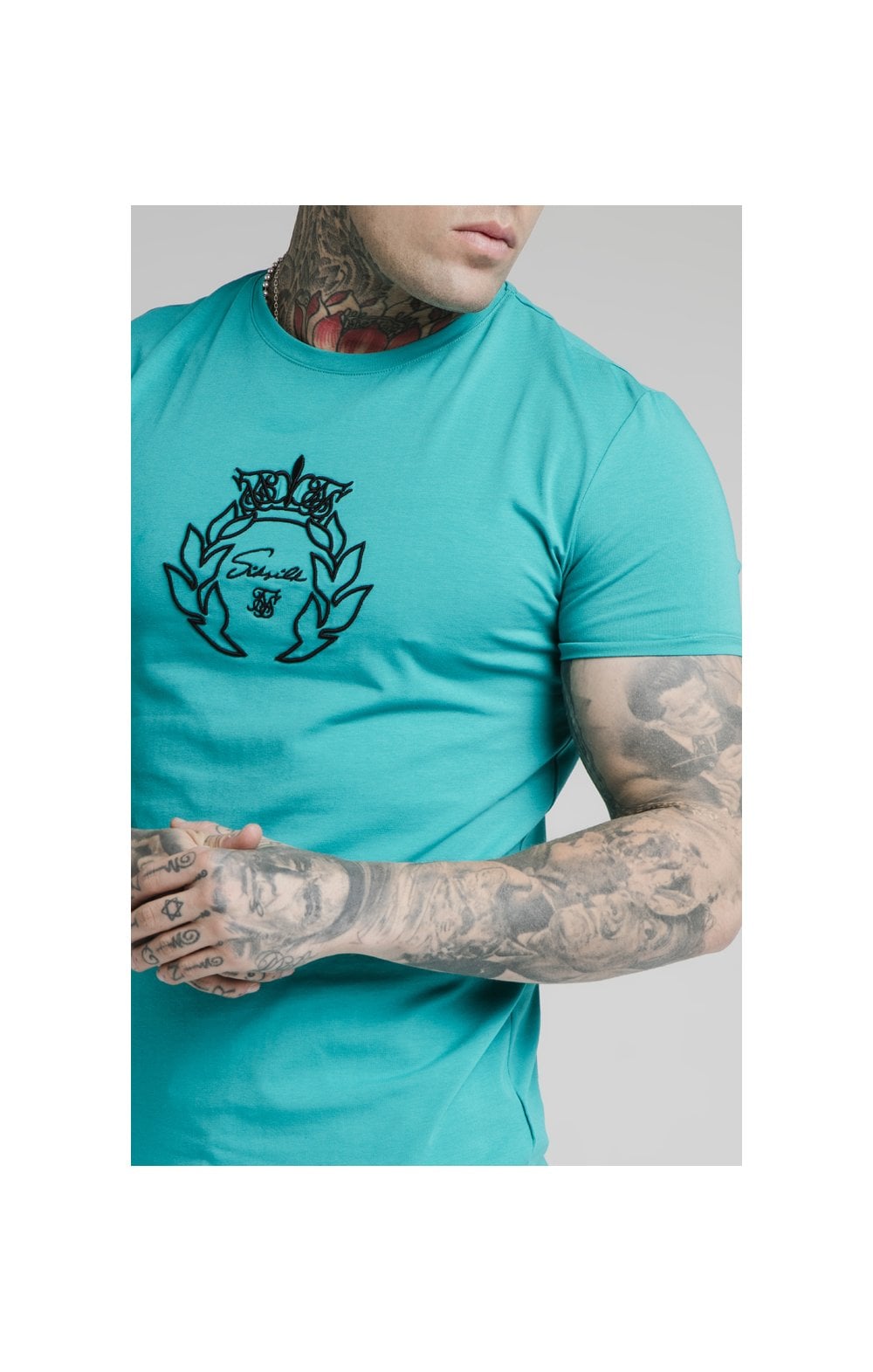 Load image into Gallery viewer, SikSilk S/S Azure Prestige Gym Tee - Teal