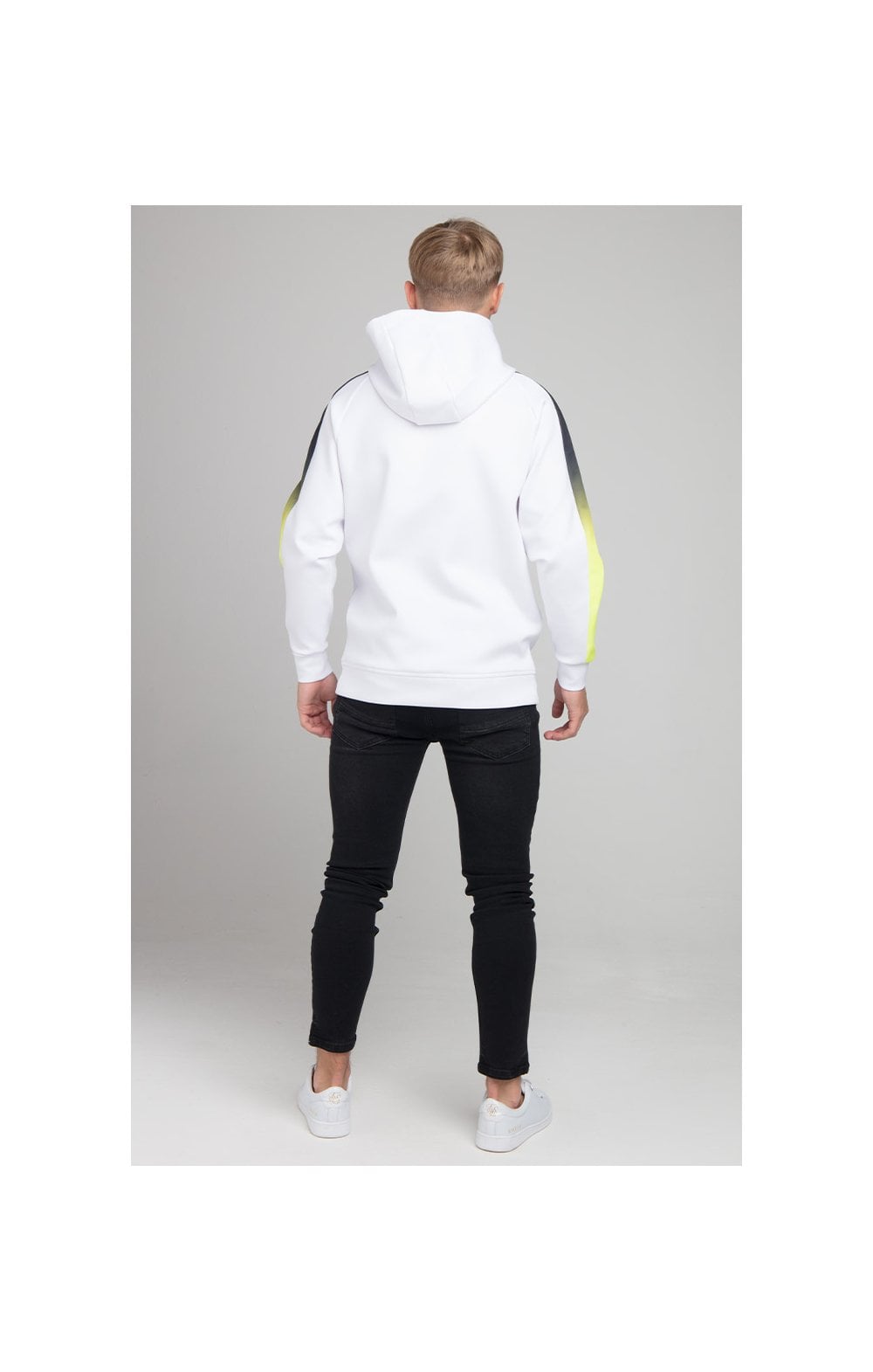 Load image into Gallery viewer, Illusive London Fade Panel Overhead Hoodie - White (4)