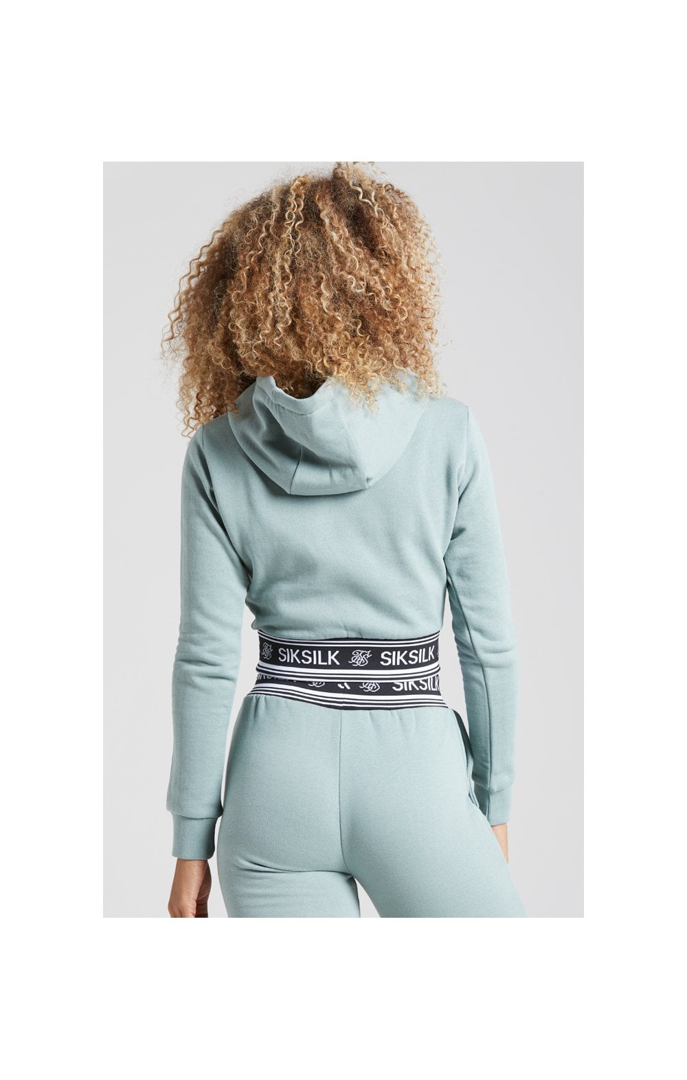Load image into Gallery viewer, SikSilk Logo Ribbed Track Top - Sage (5)