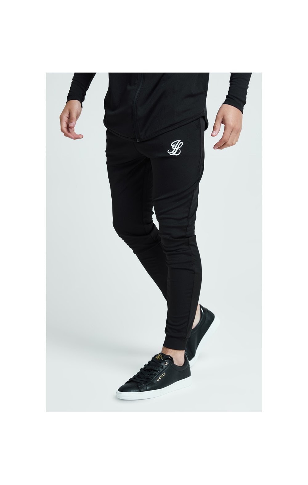 Load image into Gallery viewer, Boys Illusive Black Essentials Fitted Jogger (1)