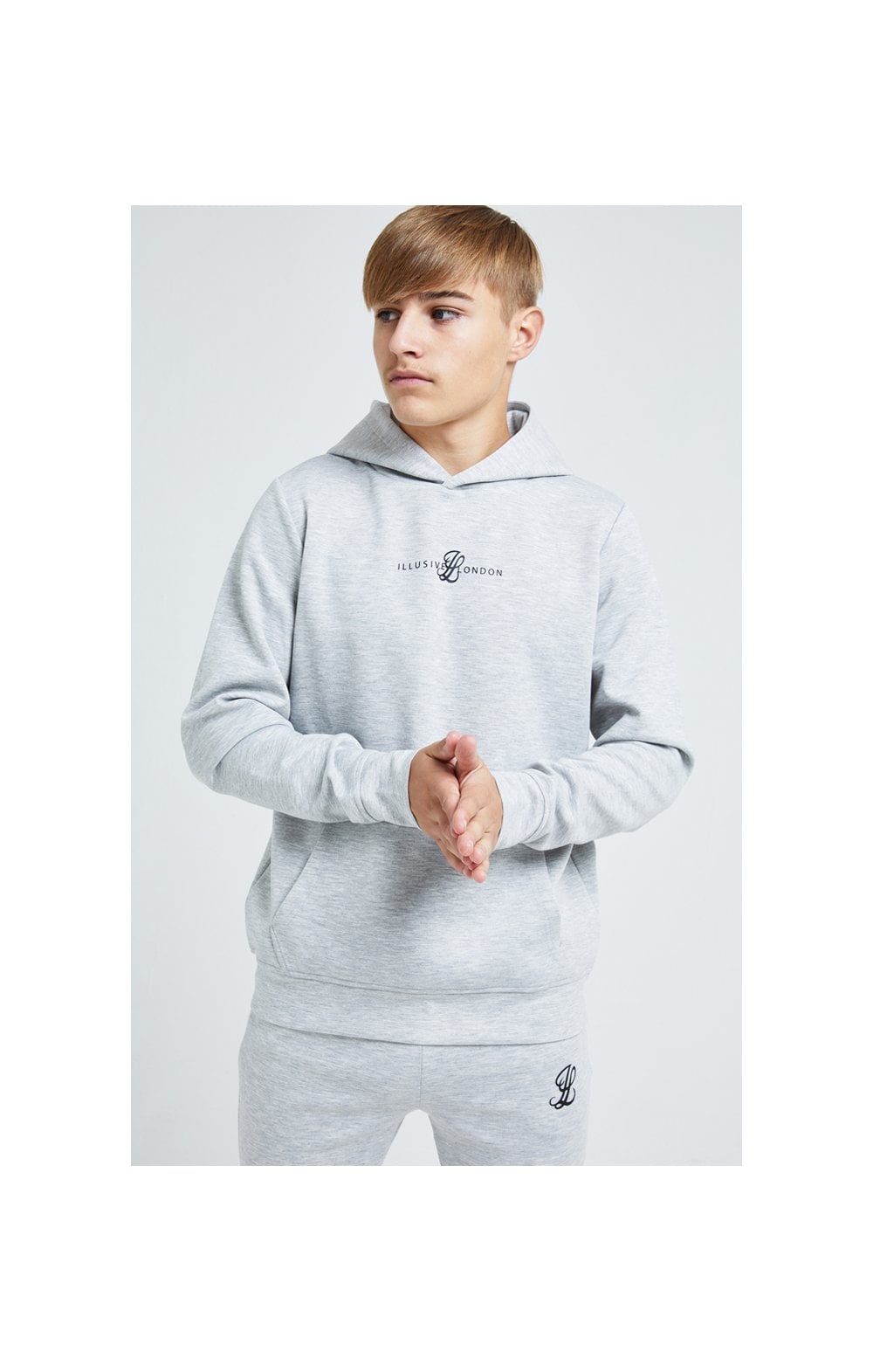 Load image into Gallery viewer, Illusive London Dual Overhead Hoodie - Grey