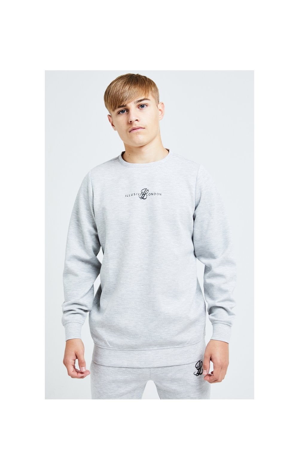 Load image into Gallery viewer, Illusive London Dual Crew Sweater - Grey