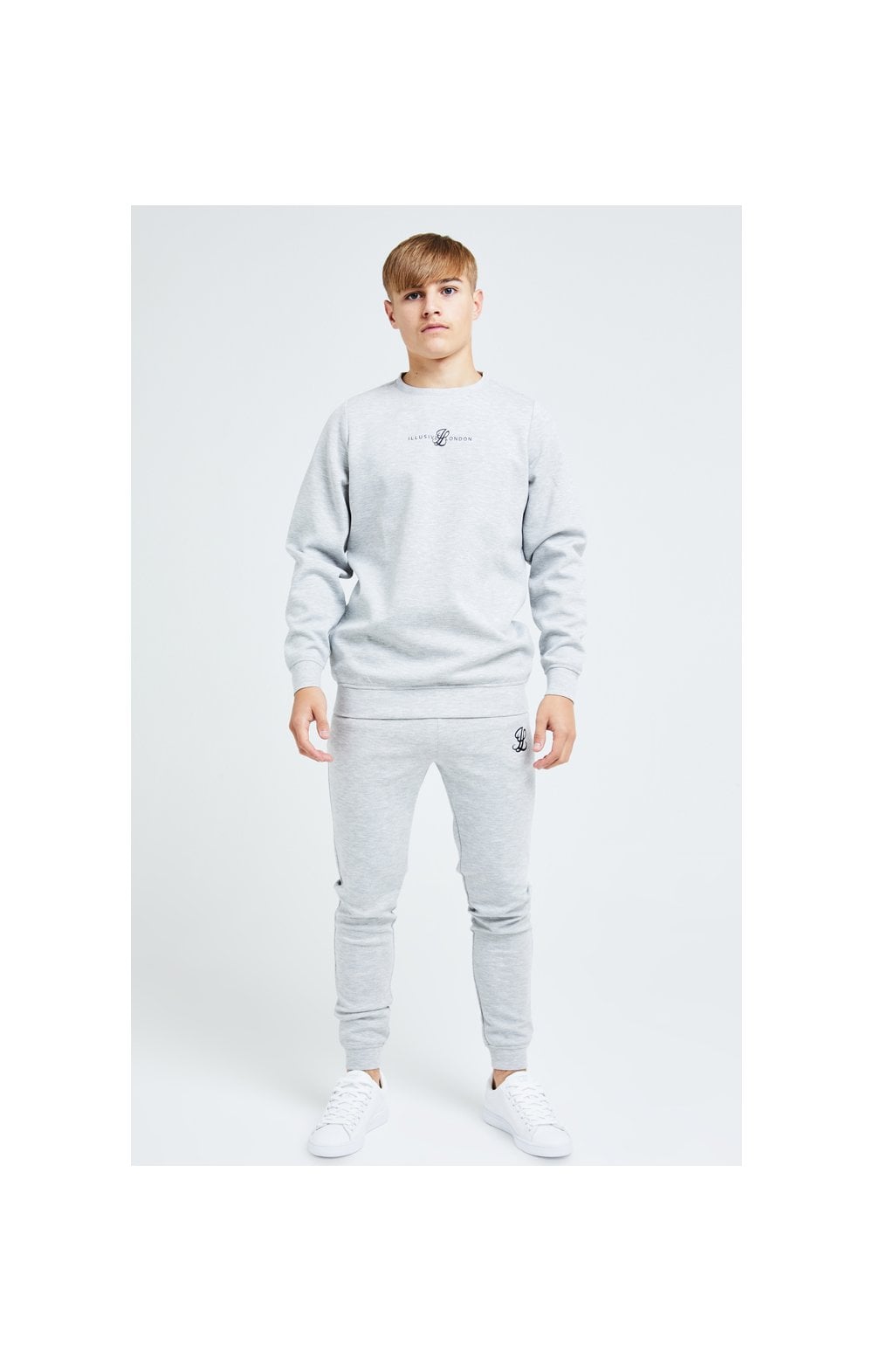 Load image into Gallery viewer, Illusive London Dual Crew Sweater - Grey (2)