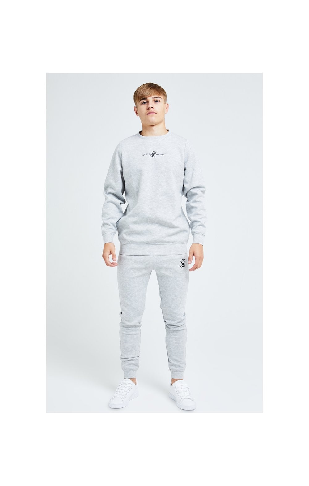 Load image into Gallery viewer, Illusive London Dual Crew Sweater - Grey (4)