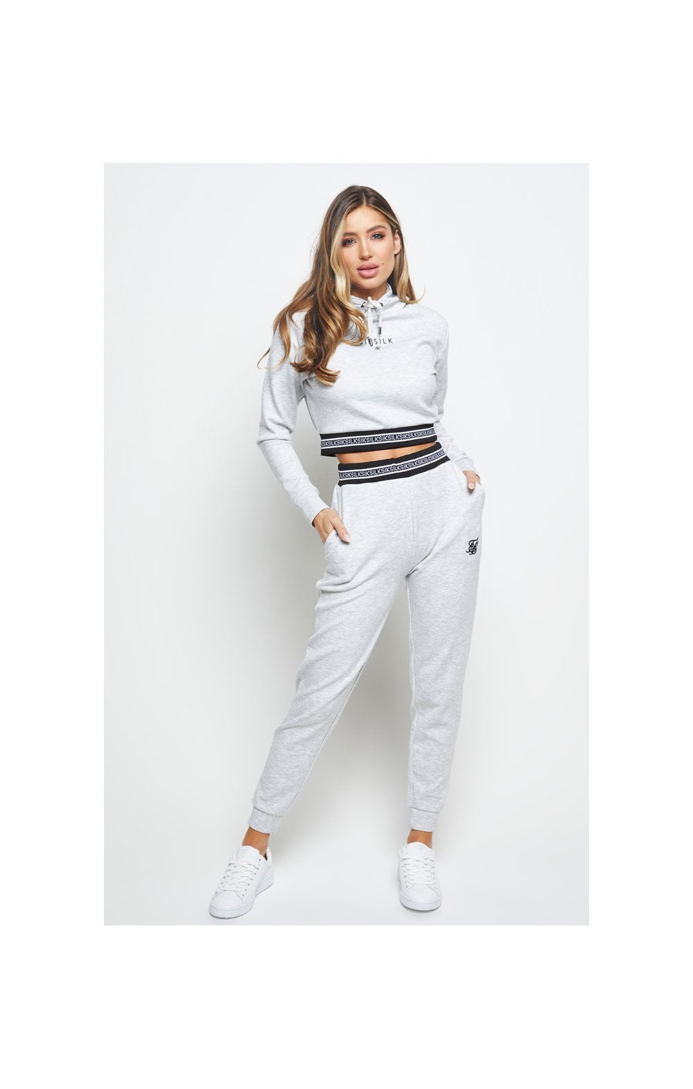 Load image into Gallery viewer, SikSilk Element Track Pants - Grey Marl (3)