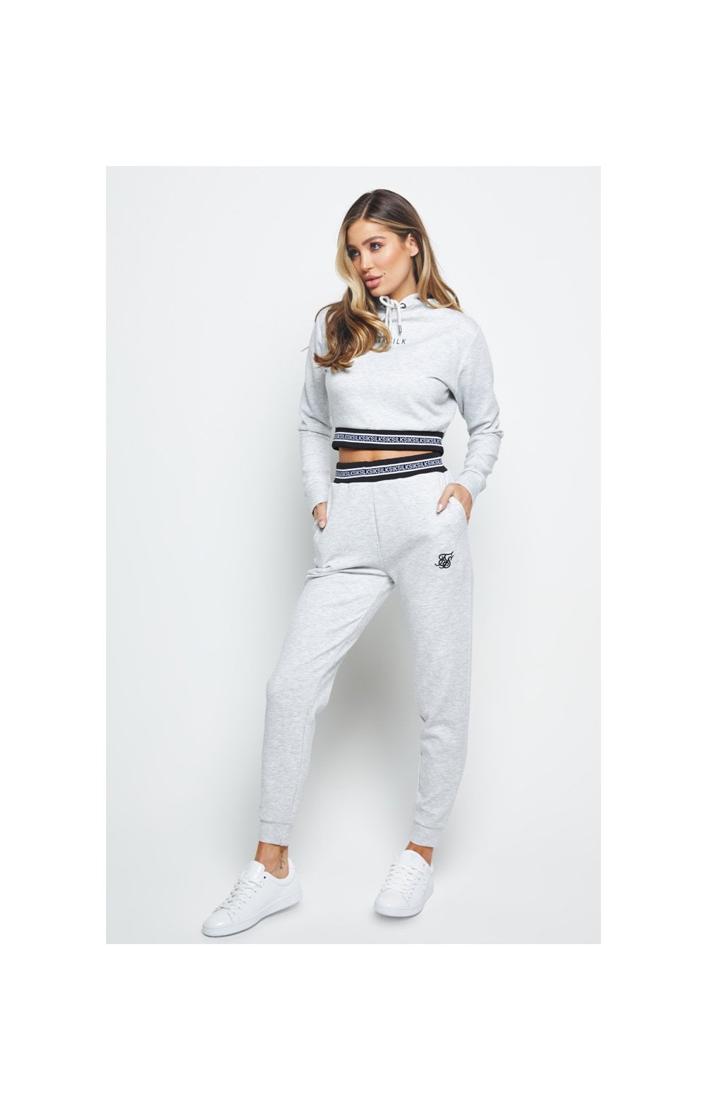 Load image into Gallery viewer, SikSilk Element Track Pants - Grey Marl (4)