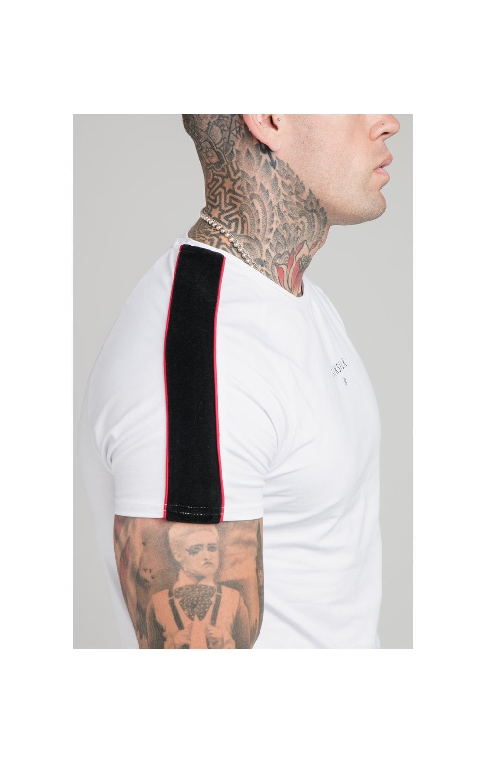 Load image into Gallery viewer, SikSilk Imperial Raglan Gym Tee - White (1)