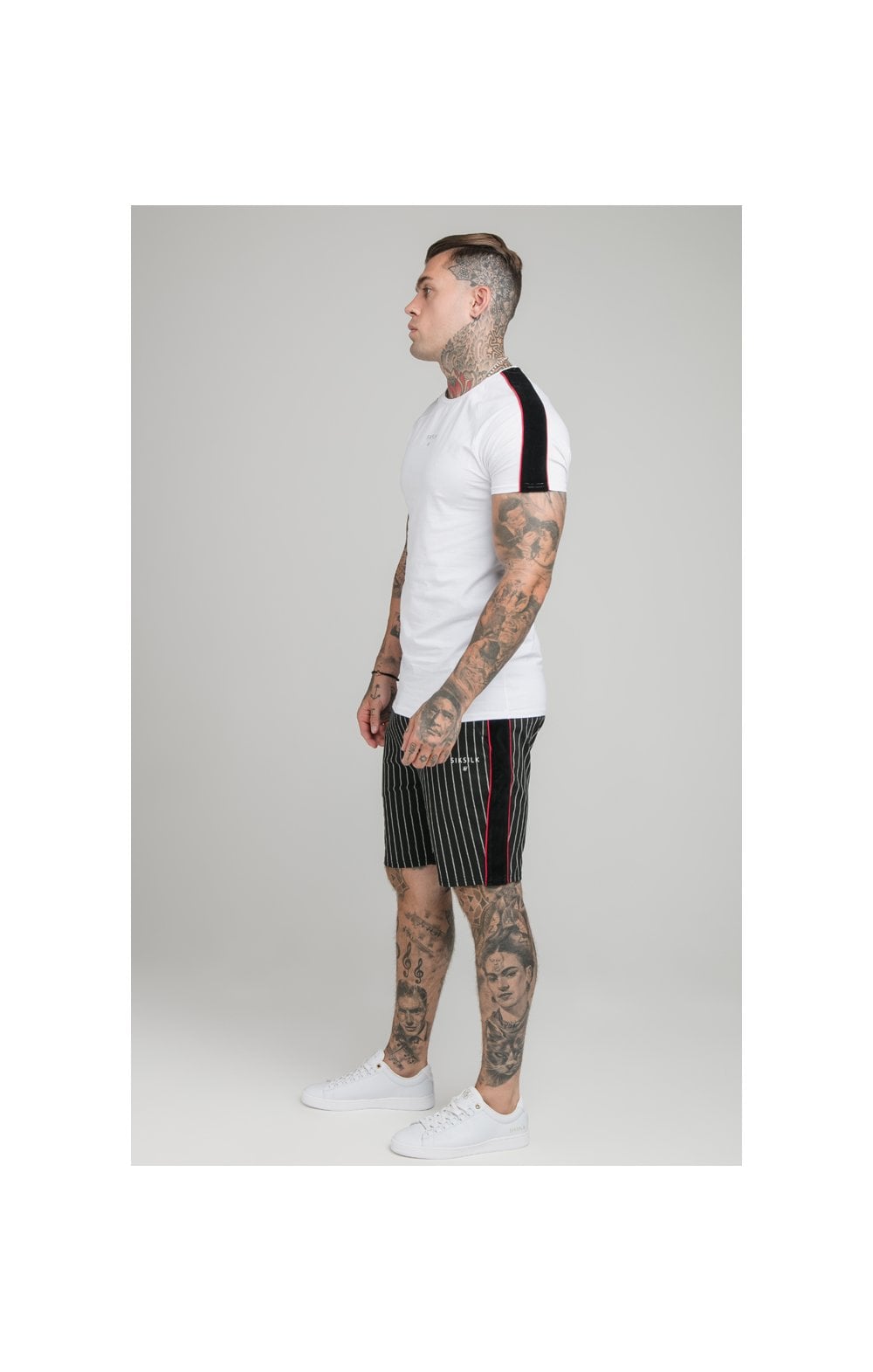 Load image into Gallery viewer, SikSilk Imperial Raglan Gym Tee - White (2)