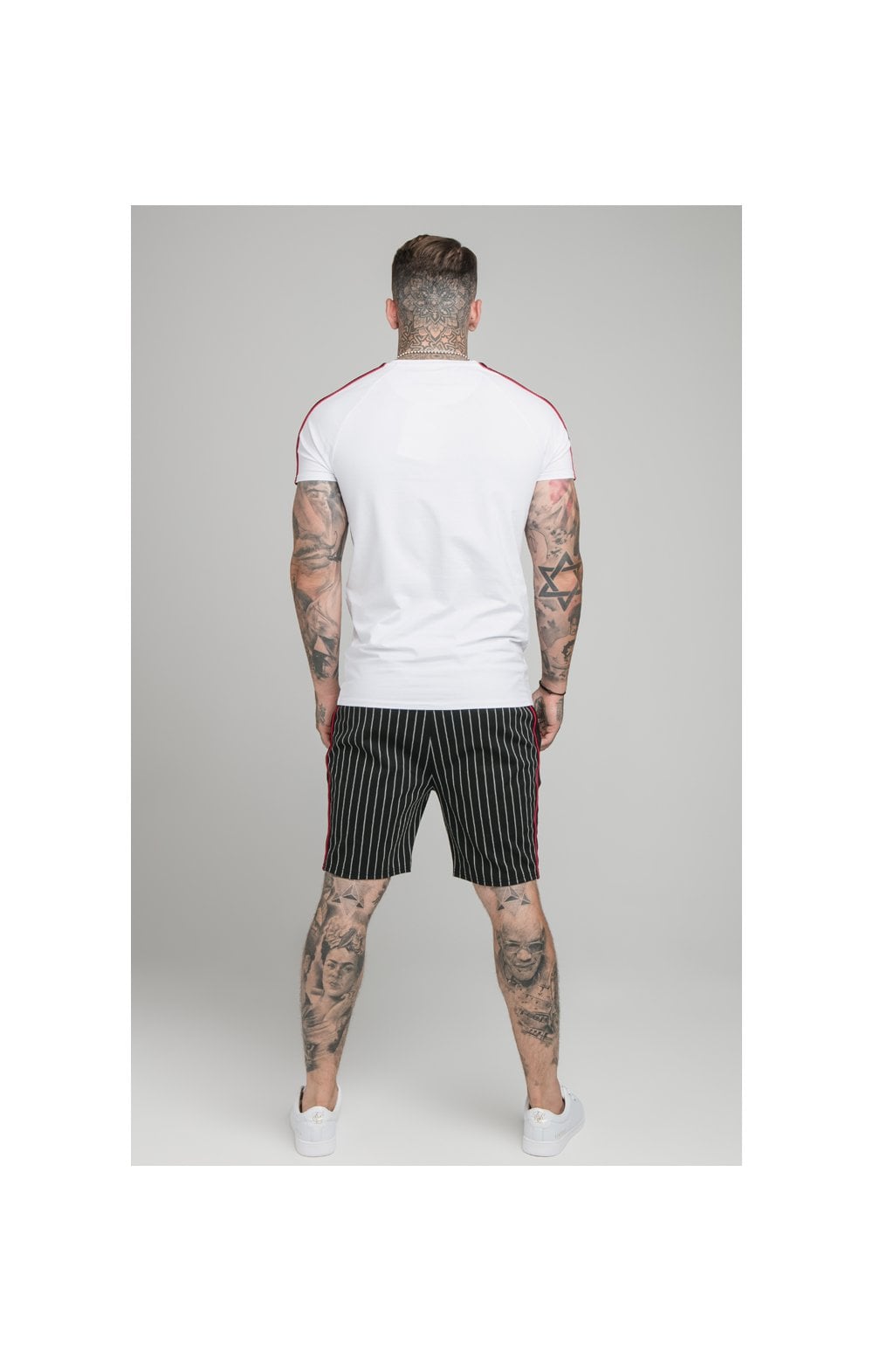 Load image into Gallery viewer, SikSilk Imperial Raglan Gym Tee - White (5)