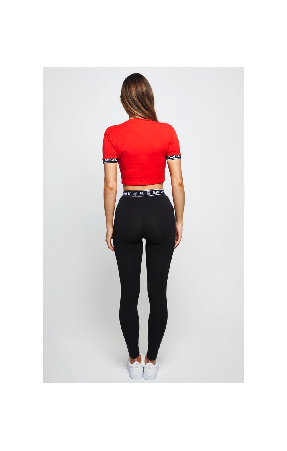 Load image into Gallery viewer, SikSilk Crop Tech Tee – Red (3)