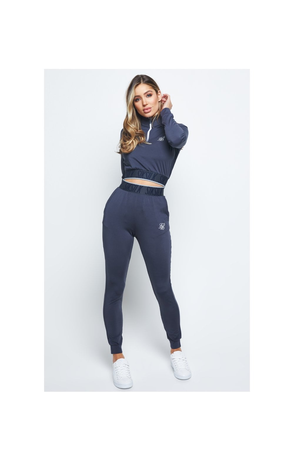 Load image into Gallery viewer, SikSilk Gravity Track Top - Navy (2)