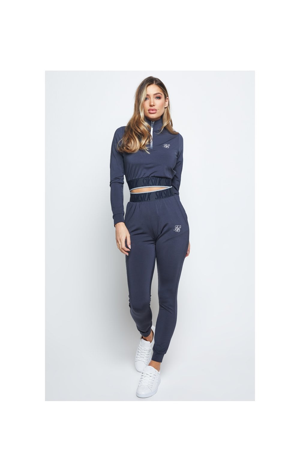Load image into Gallery viewer, SikSilk Gravity Track Top - Navy (5)
