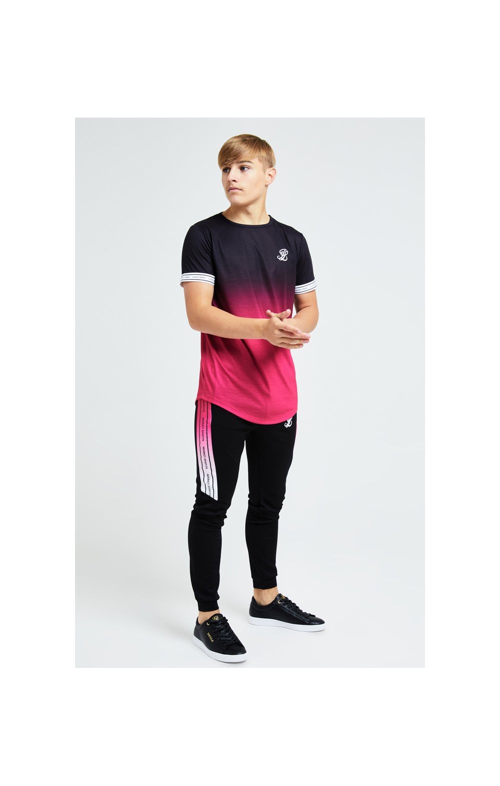 Load image into Gallery viewer, Illusive London Flux S/S Tech Tee - Black &amp; Pink (4)