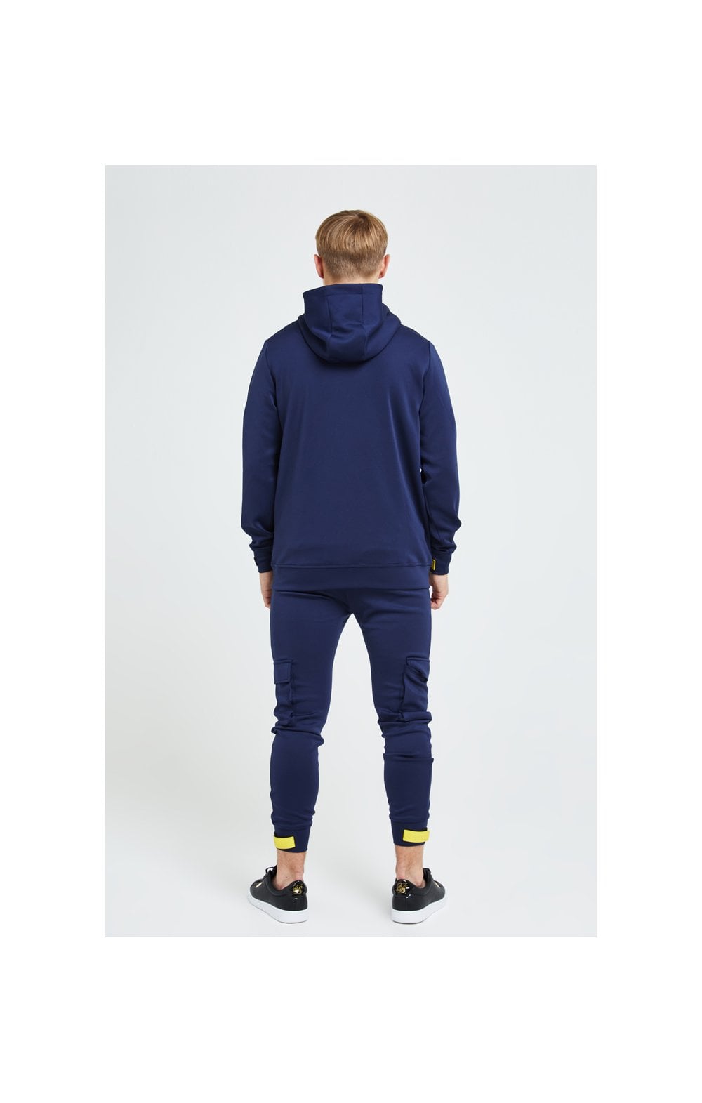 Load image into Gallery viewer, Illusive London Element Overhead Hoodie - Navy Gold &amp; Yellow (2)
