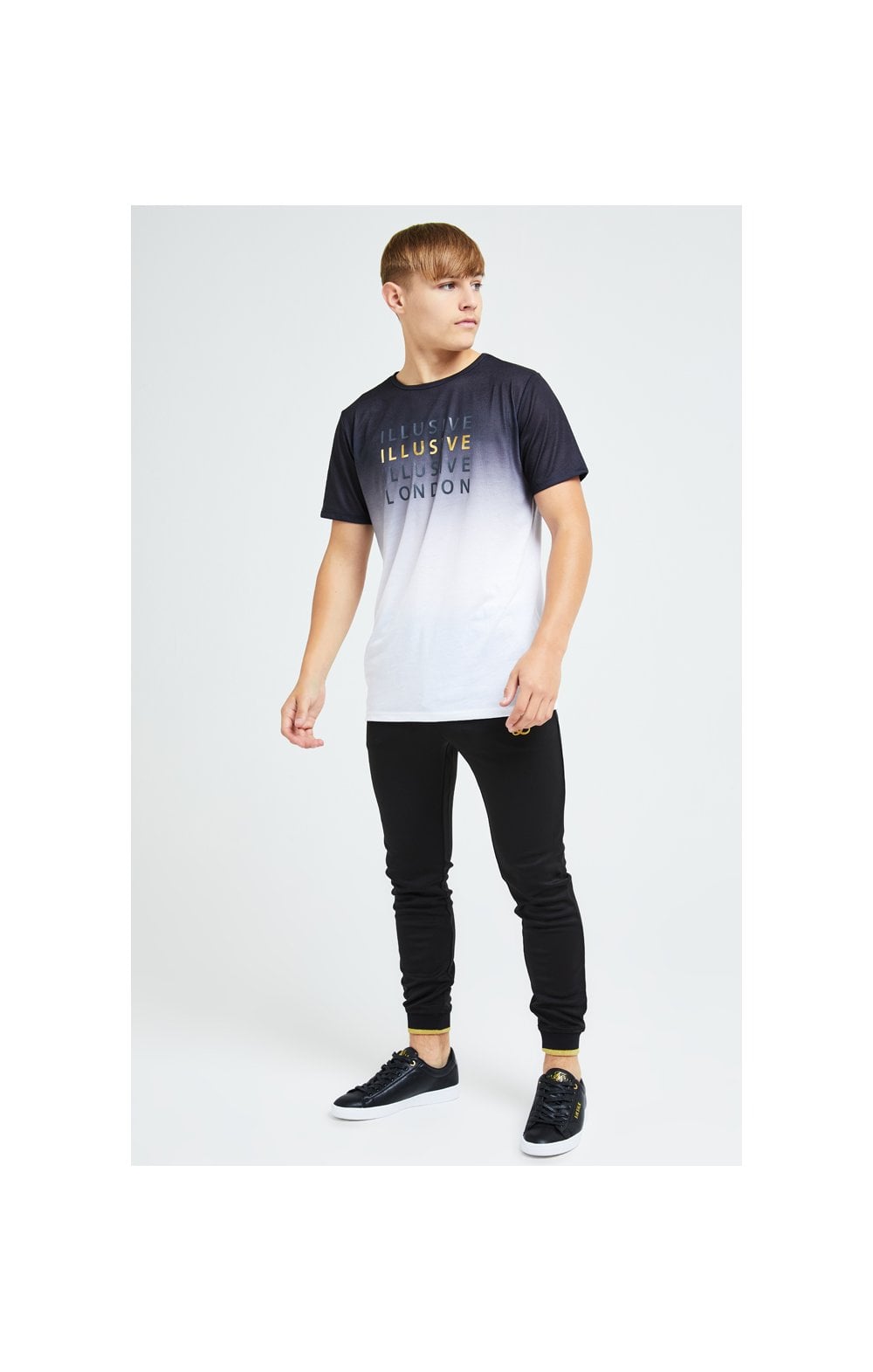 Load image into Gallery viewer, Illusive London Sovereign Fade Tee - Black &amp; White (4)