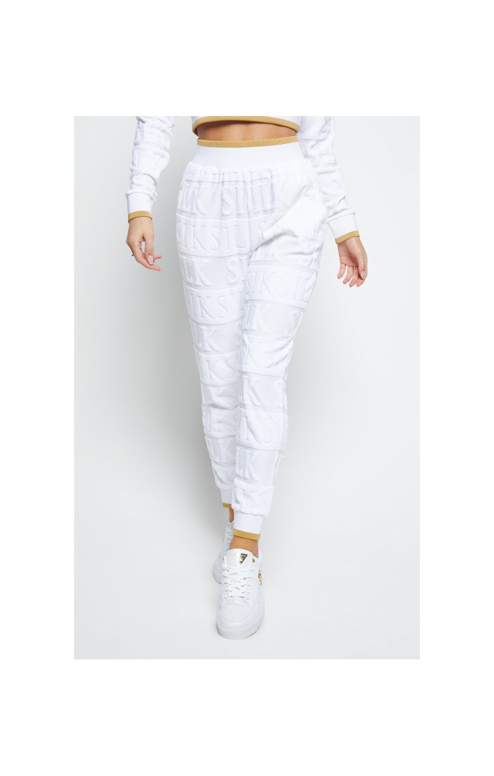 Load image into Gallery viewer, SikSilk Inverse Track Pants - White (1)