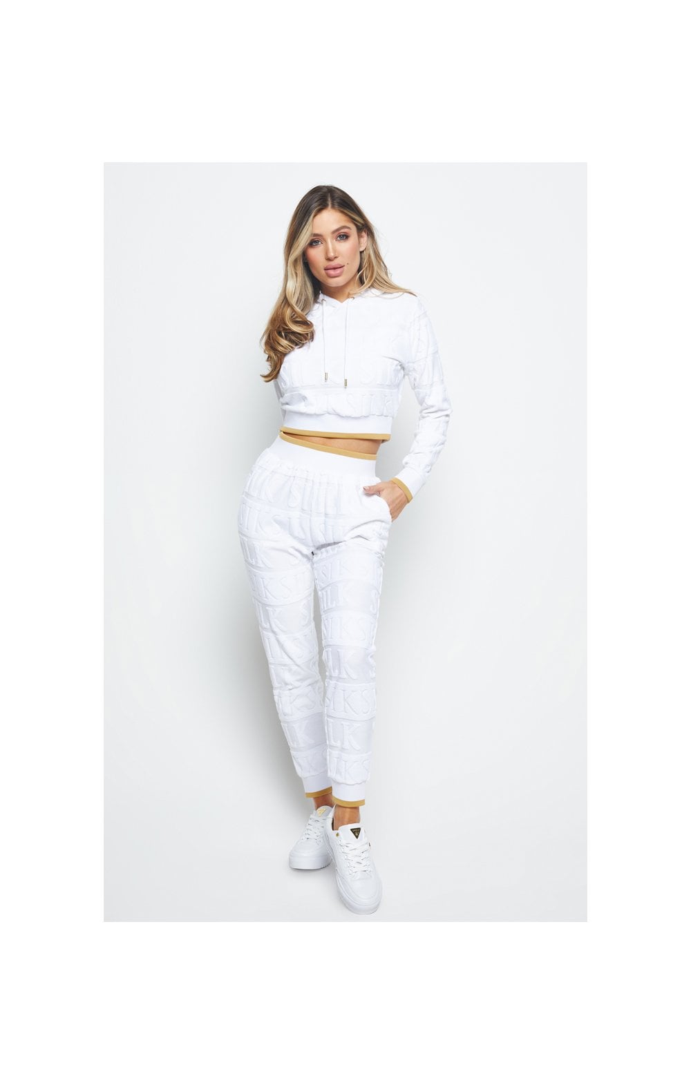 Load image into Gallery viewer, SikSilk Inverse Track Pants - White (4)