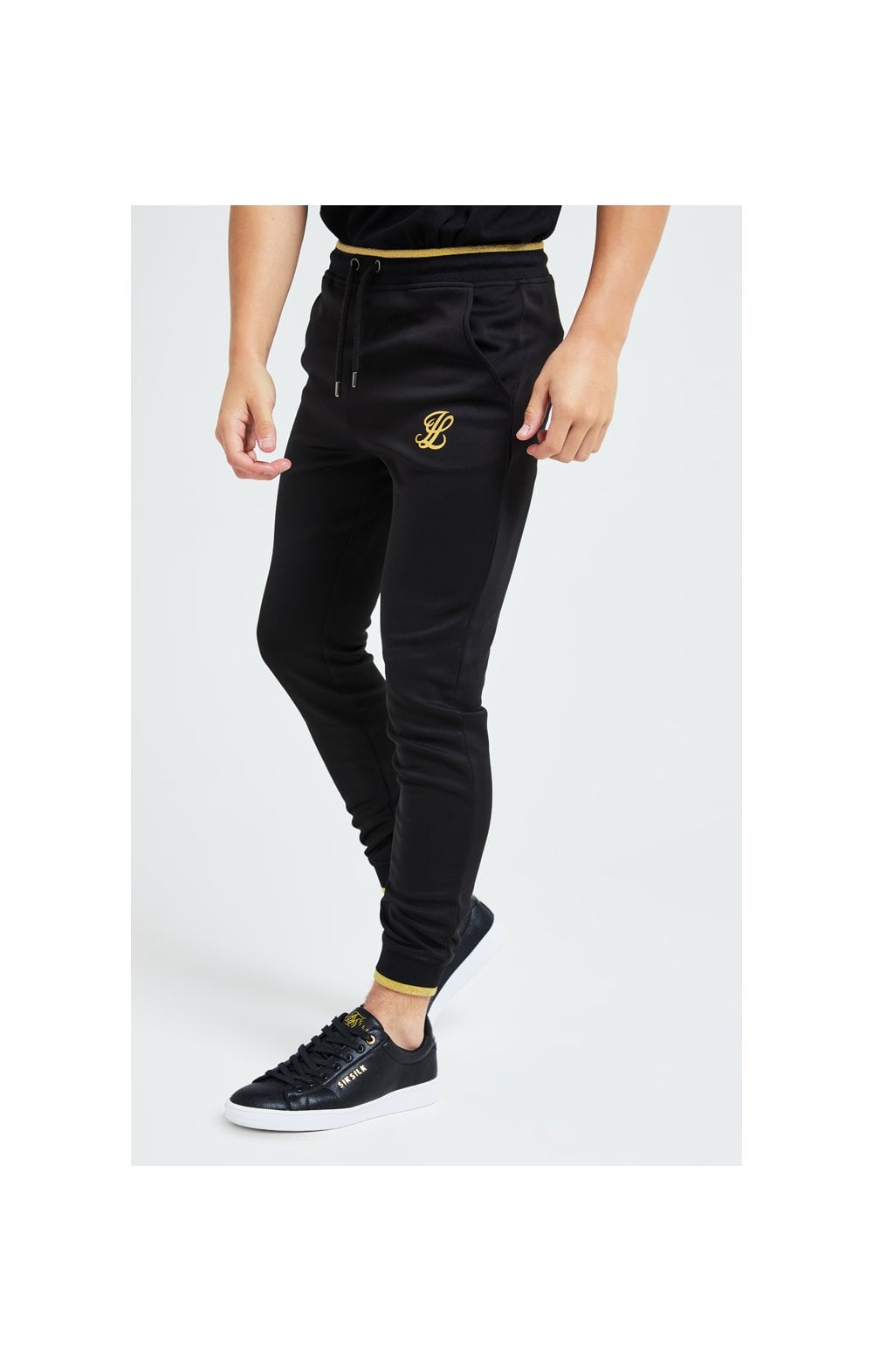 Load image into Gallery viewer, Illusive London Sovereign Joggers - Black &amp; Gold