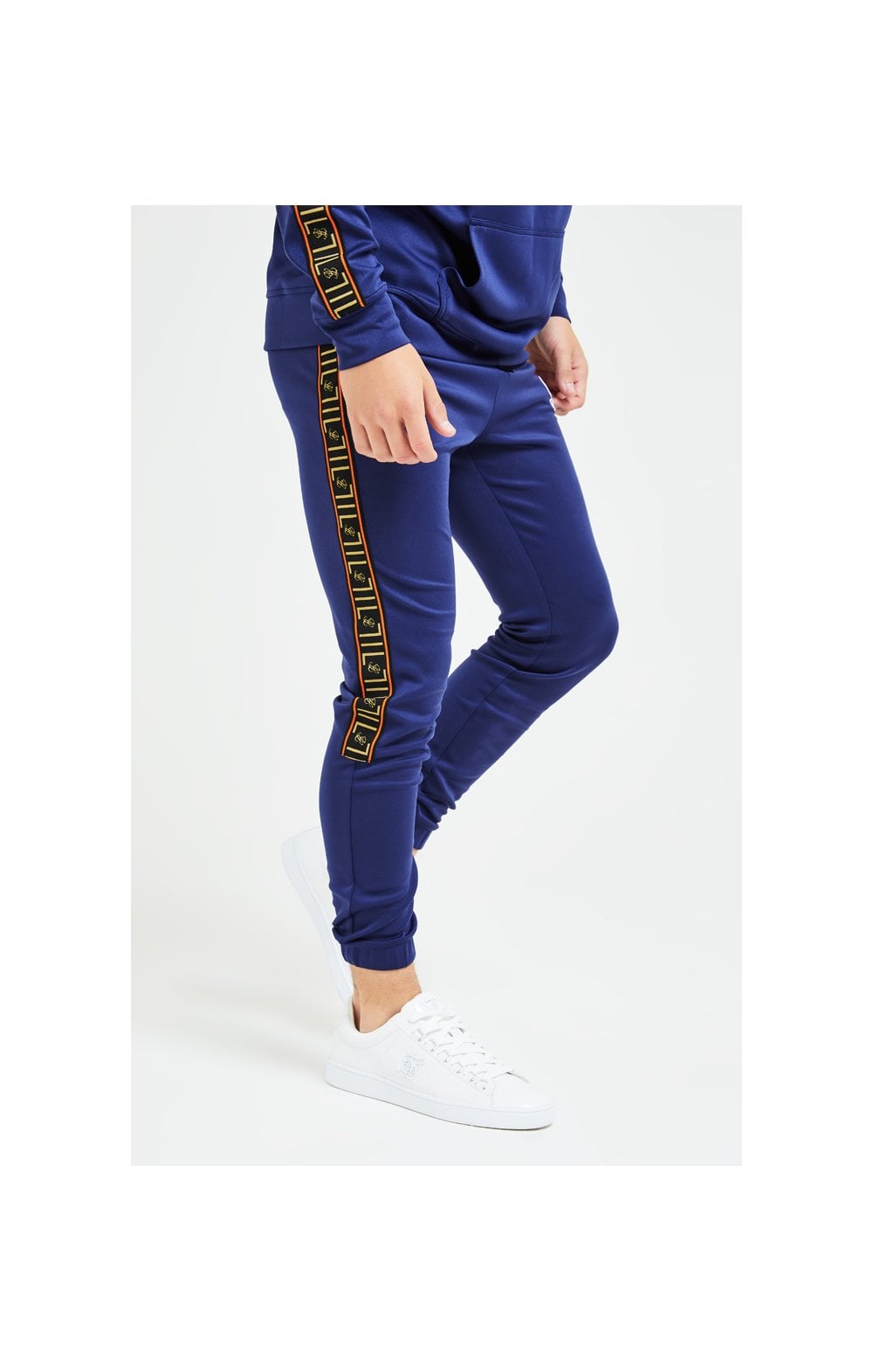Load image into Gallery viewer, Illusive London Patriot Joggers - Blue &amp; Orange (2)