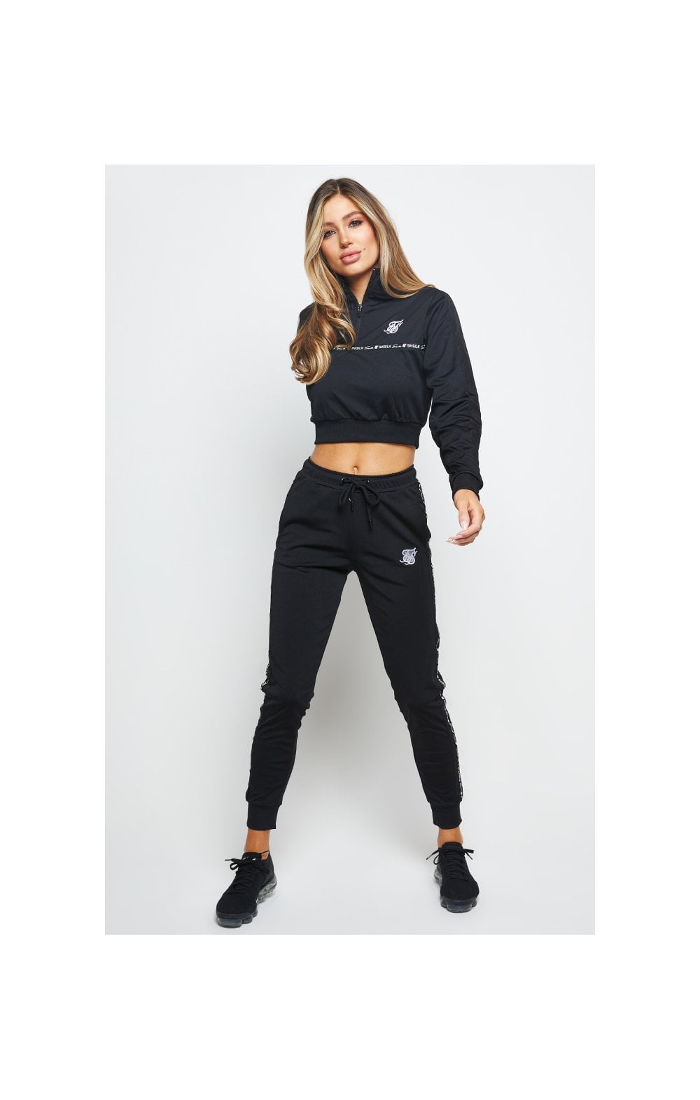 Load image into Gallery viewer, SikSilk Fusion Track Top - Jet Black (6)
